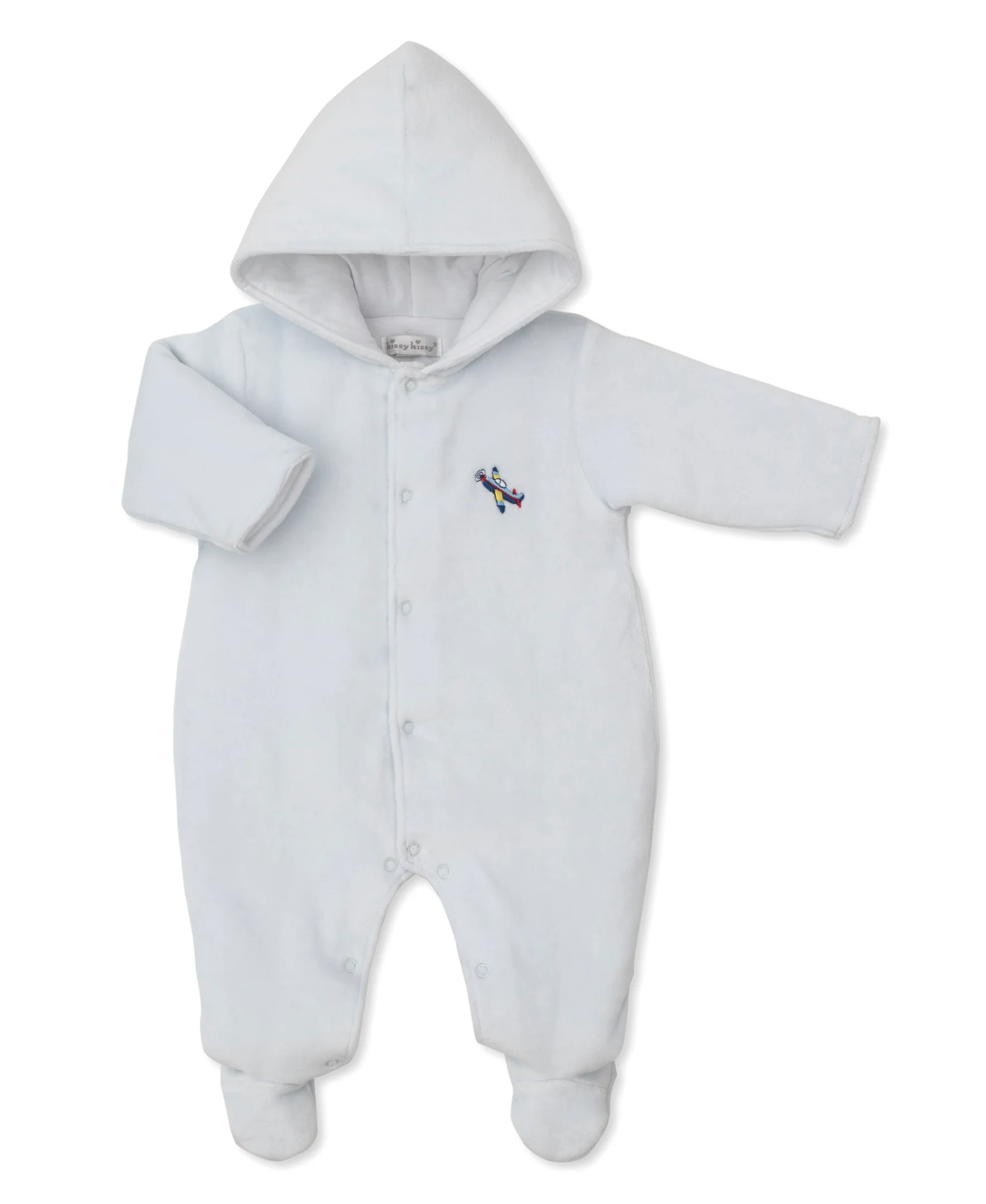 Air Adventures Velour Footed Bunting - Image 2