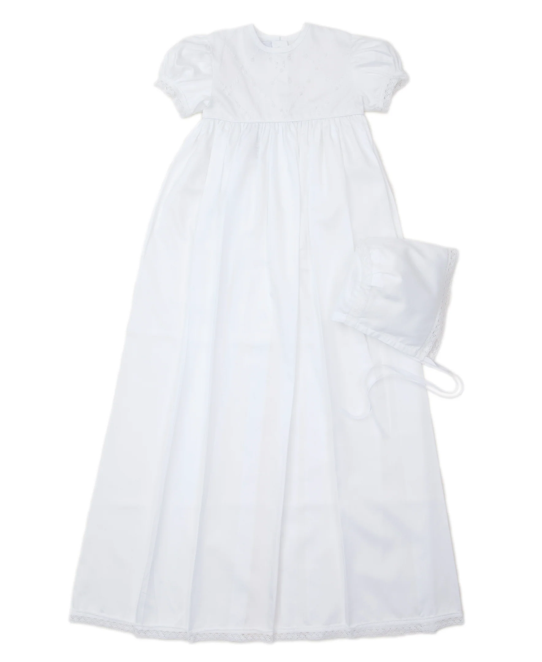 Annalise Christening Gown & Hat Set - Image 2