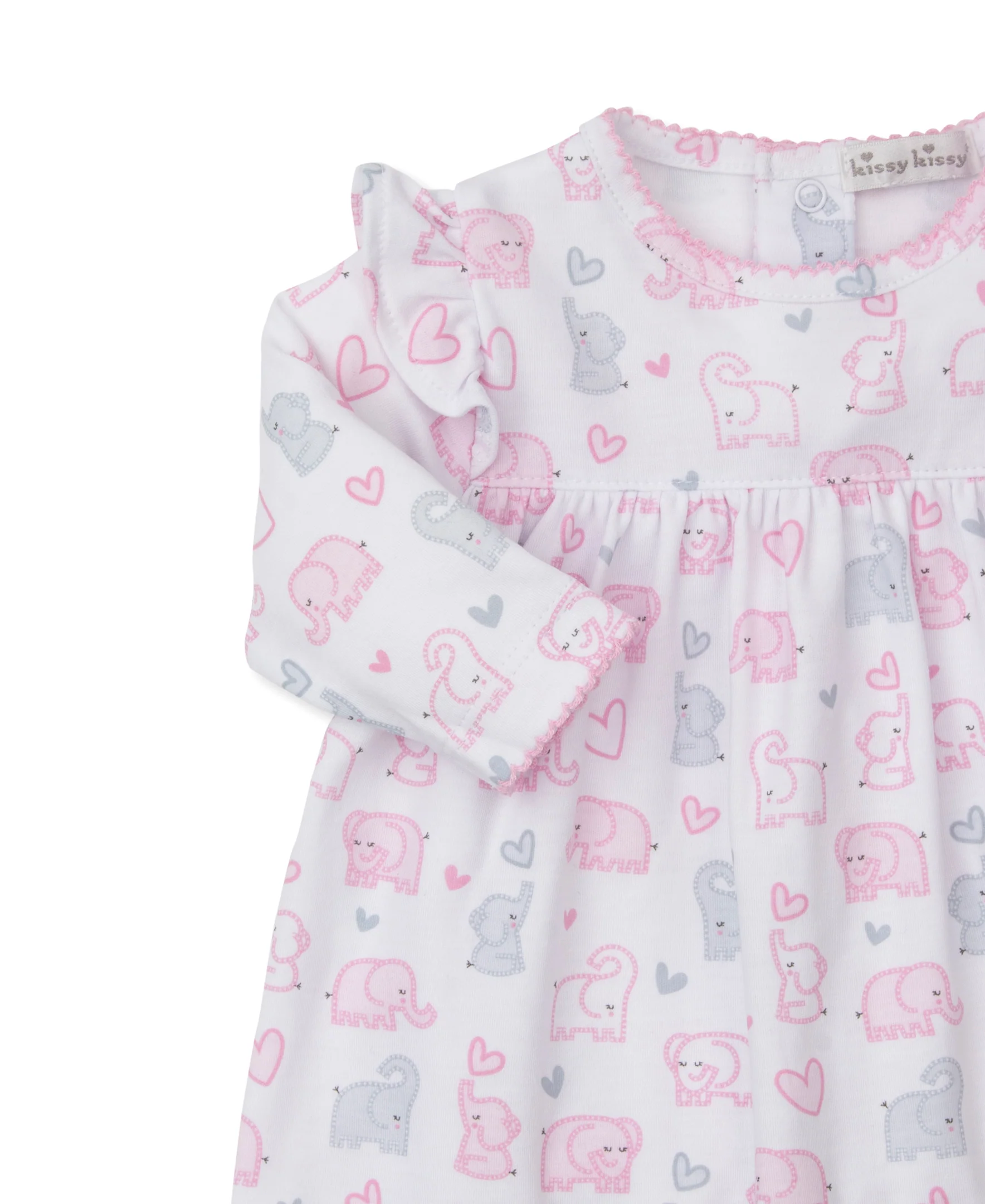 Baby Elephant Hearts Legging Dress Set - Image 3