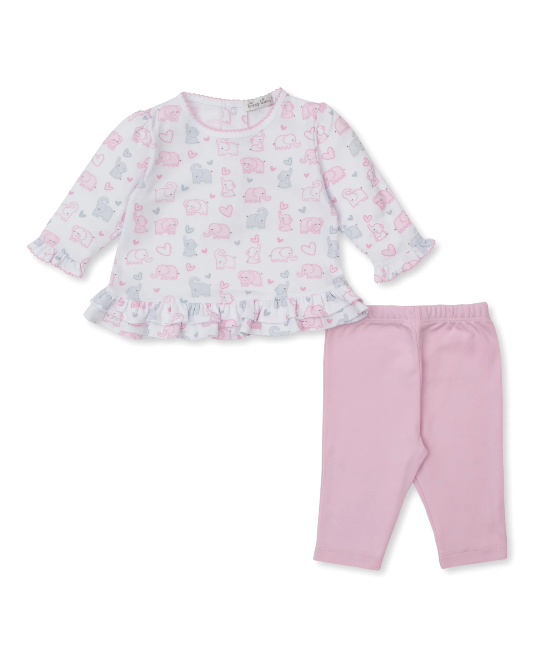 Baby Elephant Hearts Legging Set - Image 2