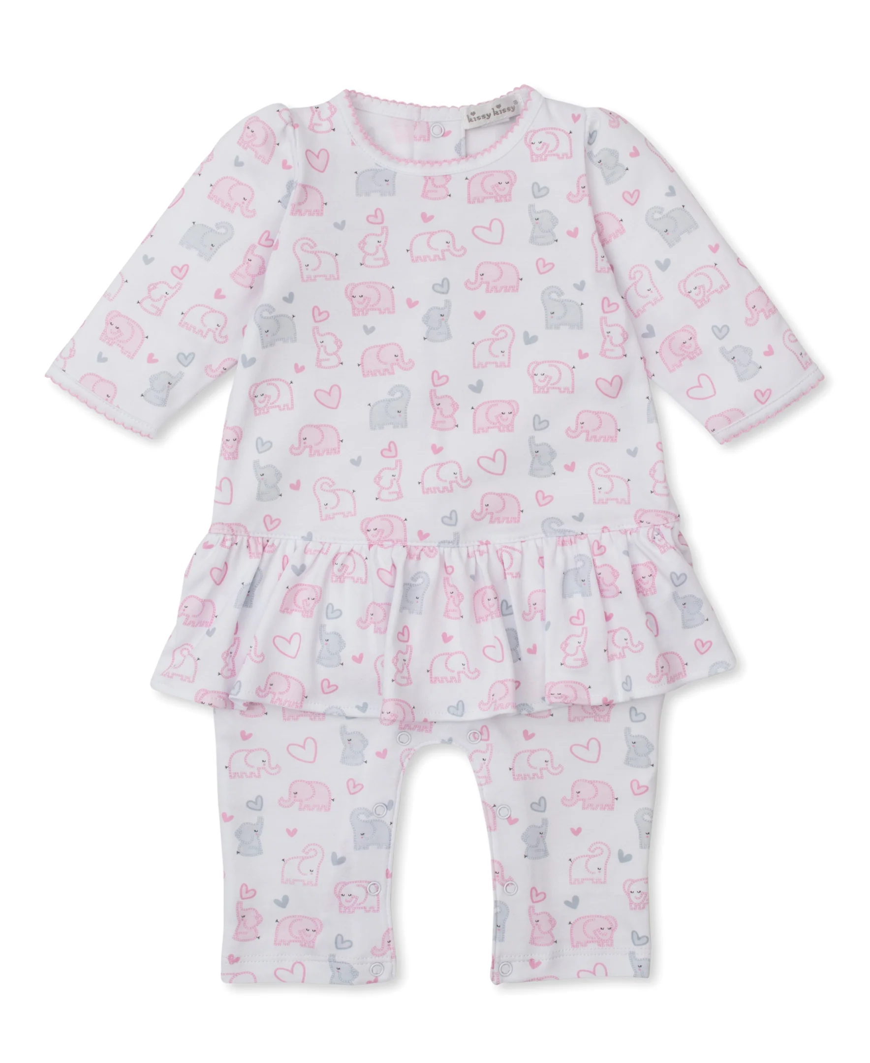 Baby Elephant Hearts Playsuit