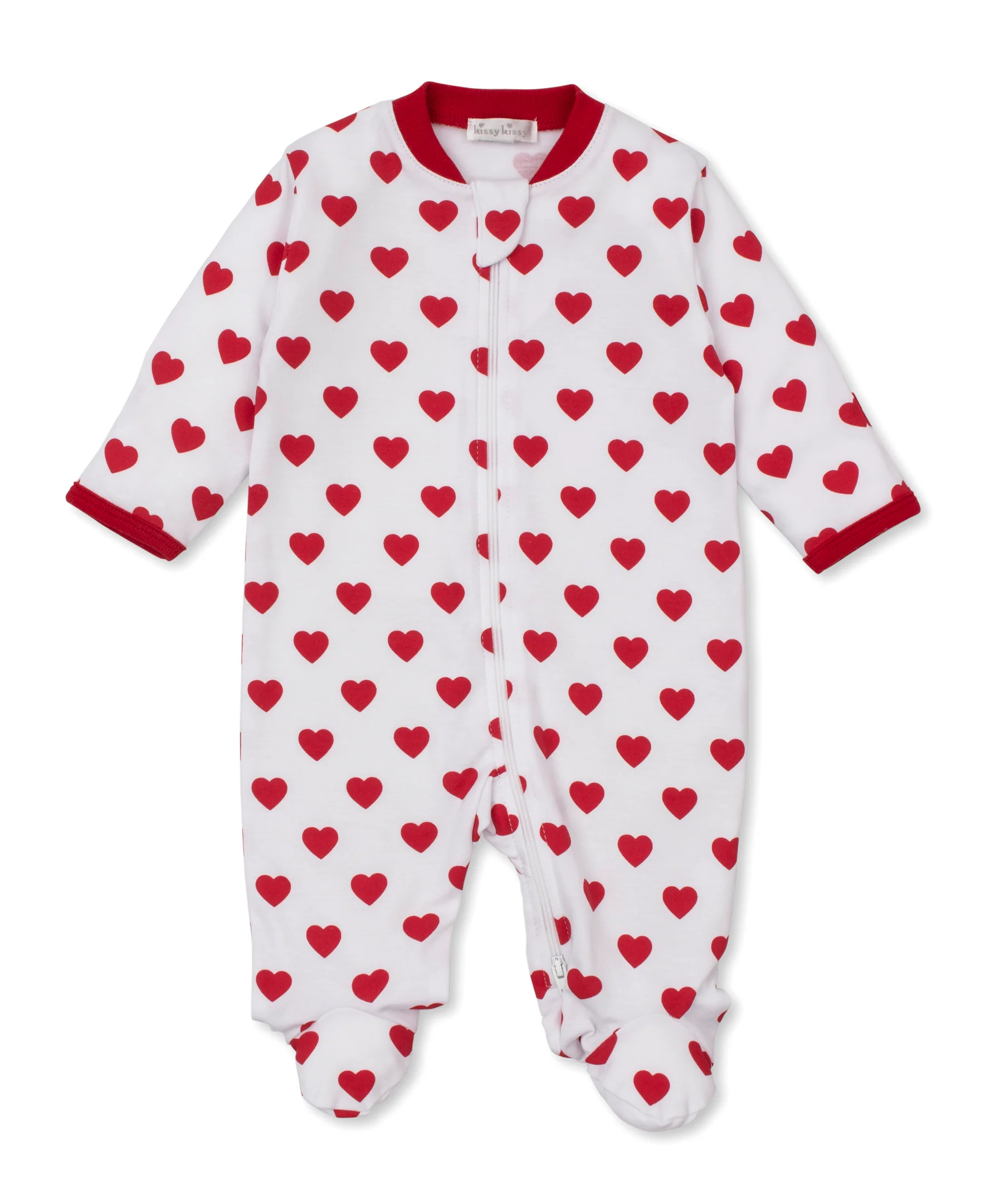 Be My Valentine Zip Footie - Image 2