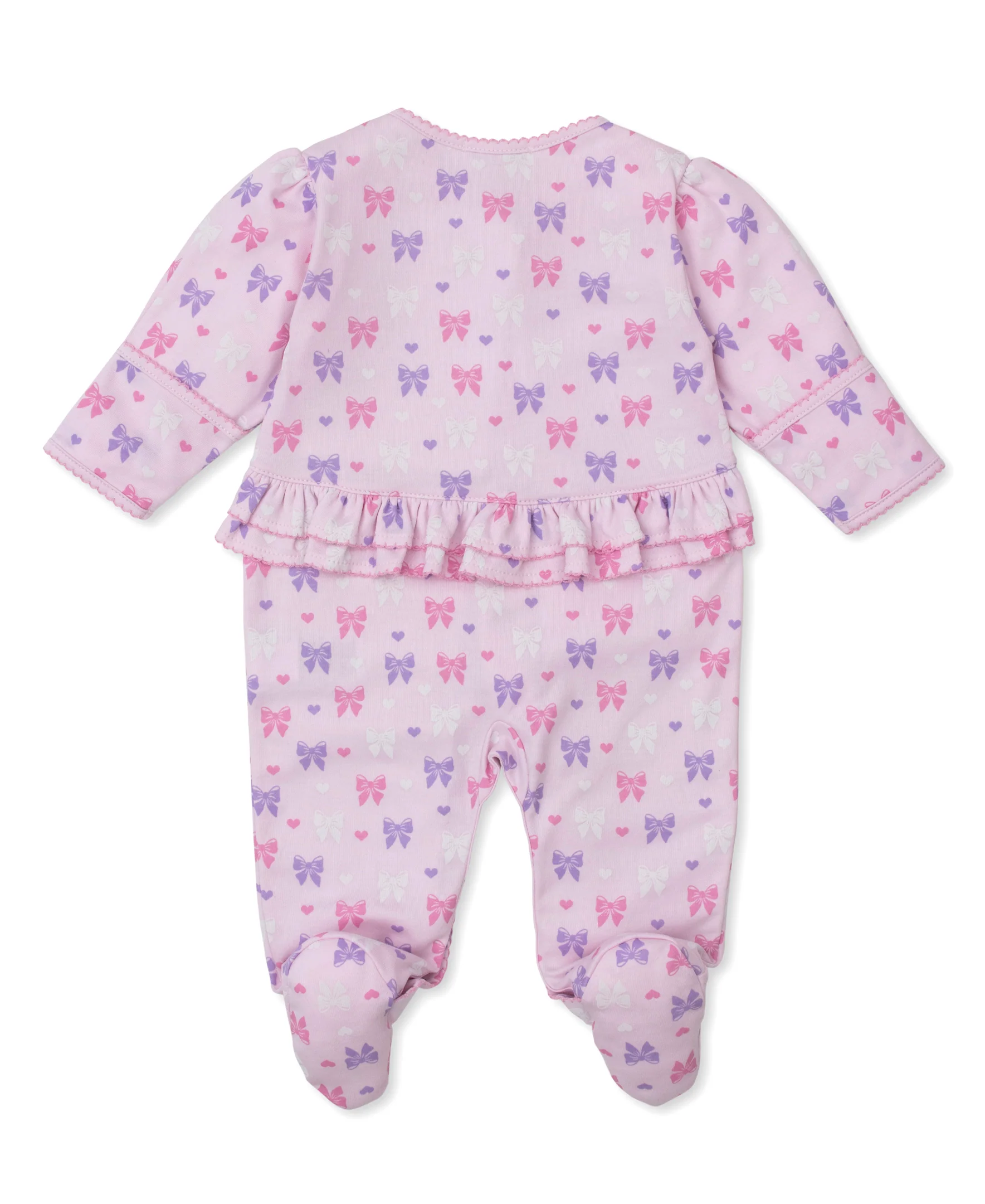 Billowy Bows Pink Footie - Image 2
