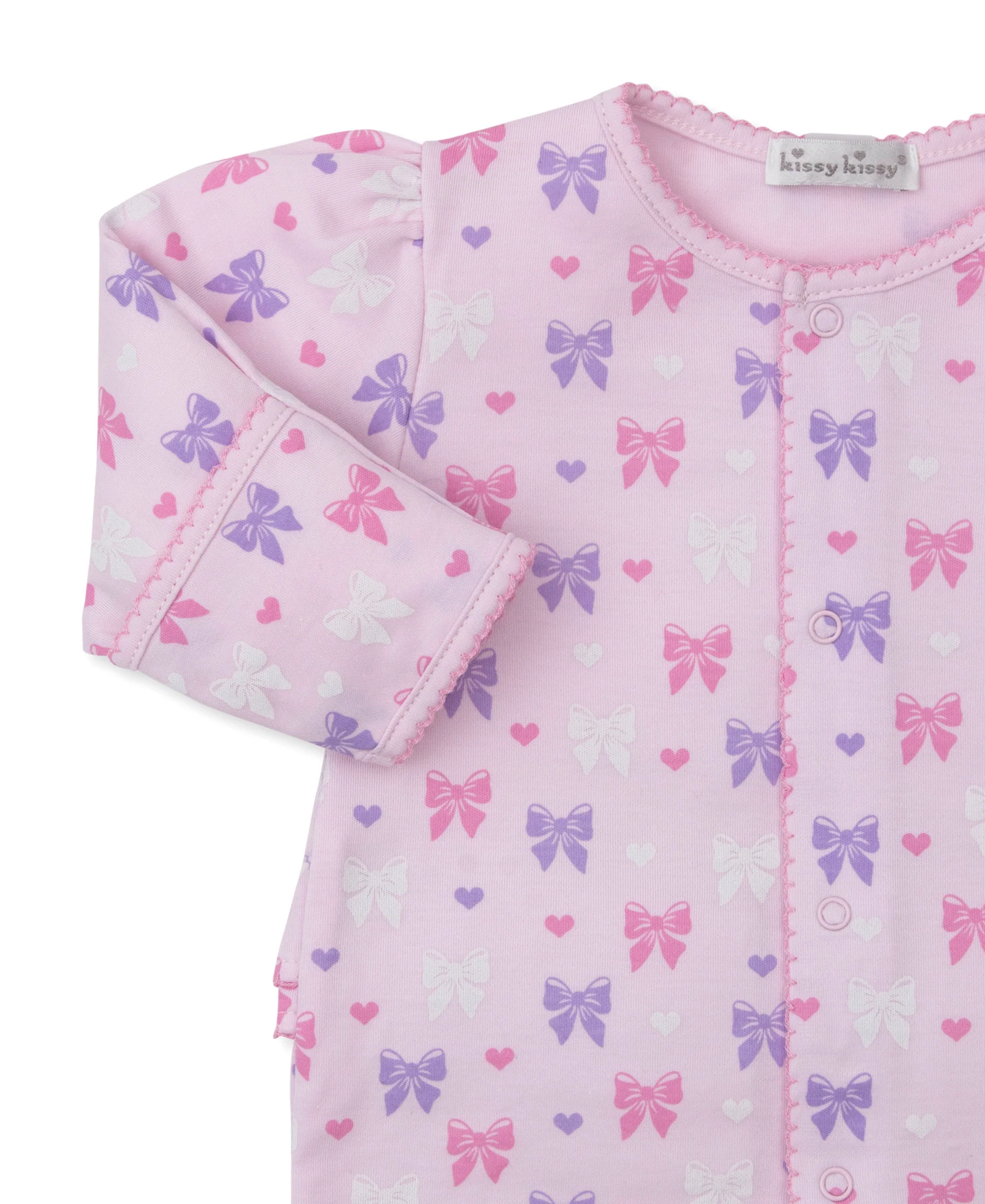 Billowy Bows Pink Footie - Image 3