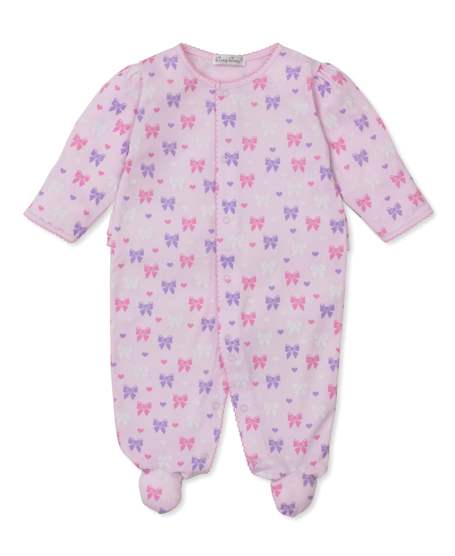 Billowy Bows Pink Footie - Image 4