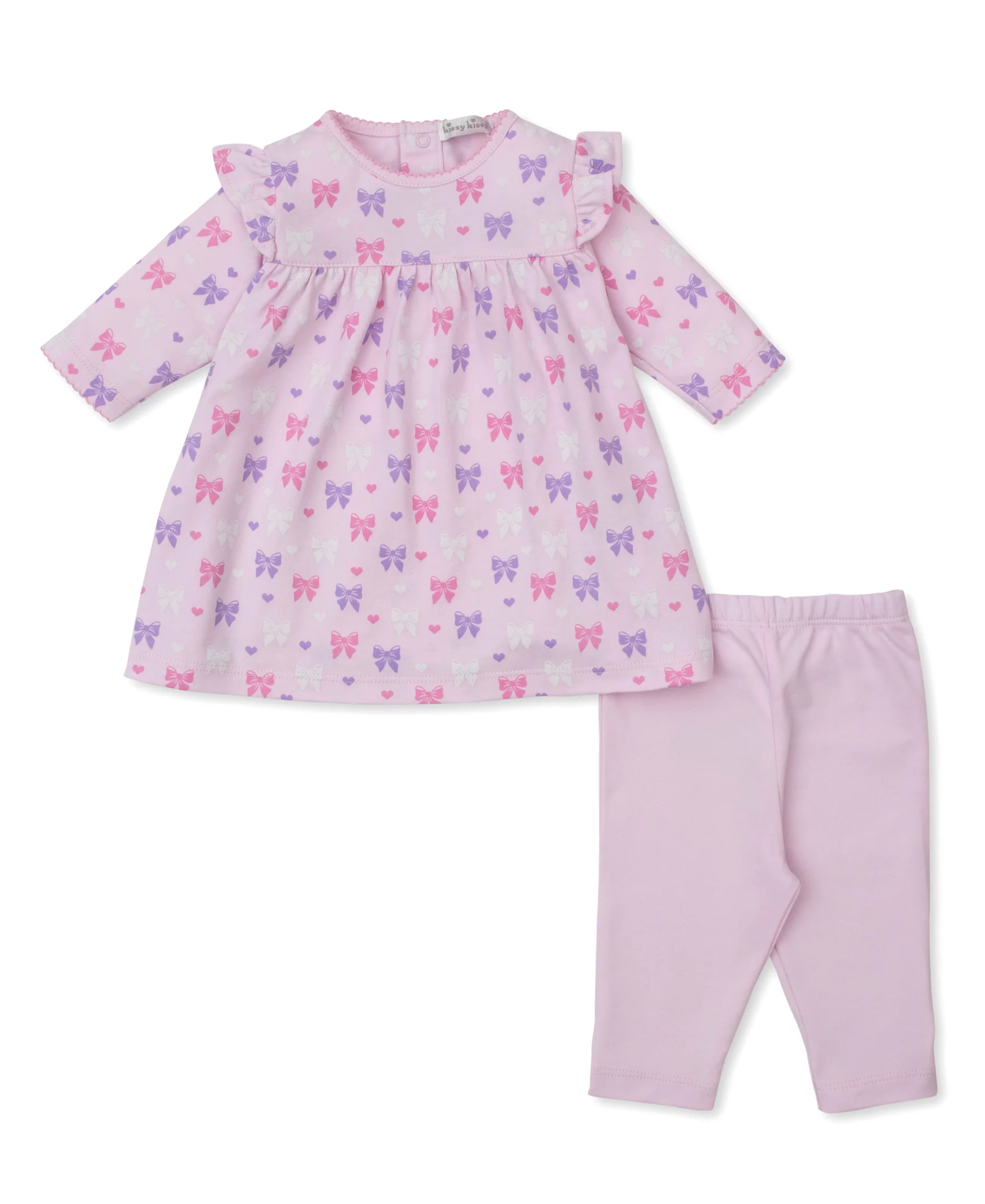 Billowy Bows Pink Legging Toddler Dress Set - Image 2
