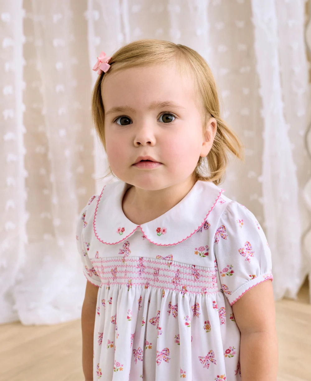 Blossoming Bows Smocked Dress Set - Image 2
