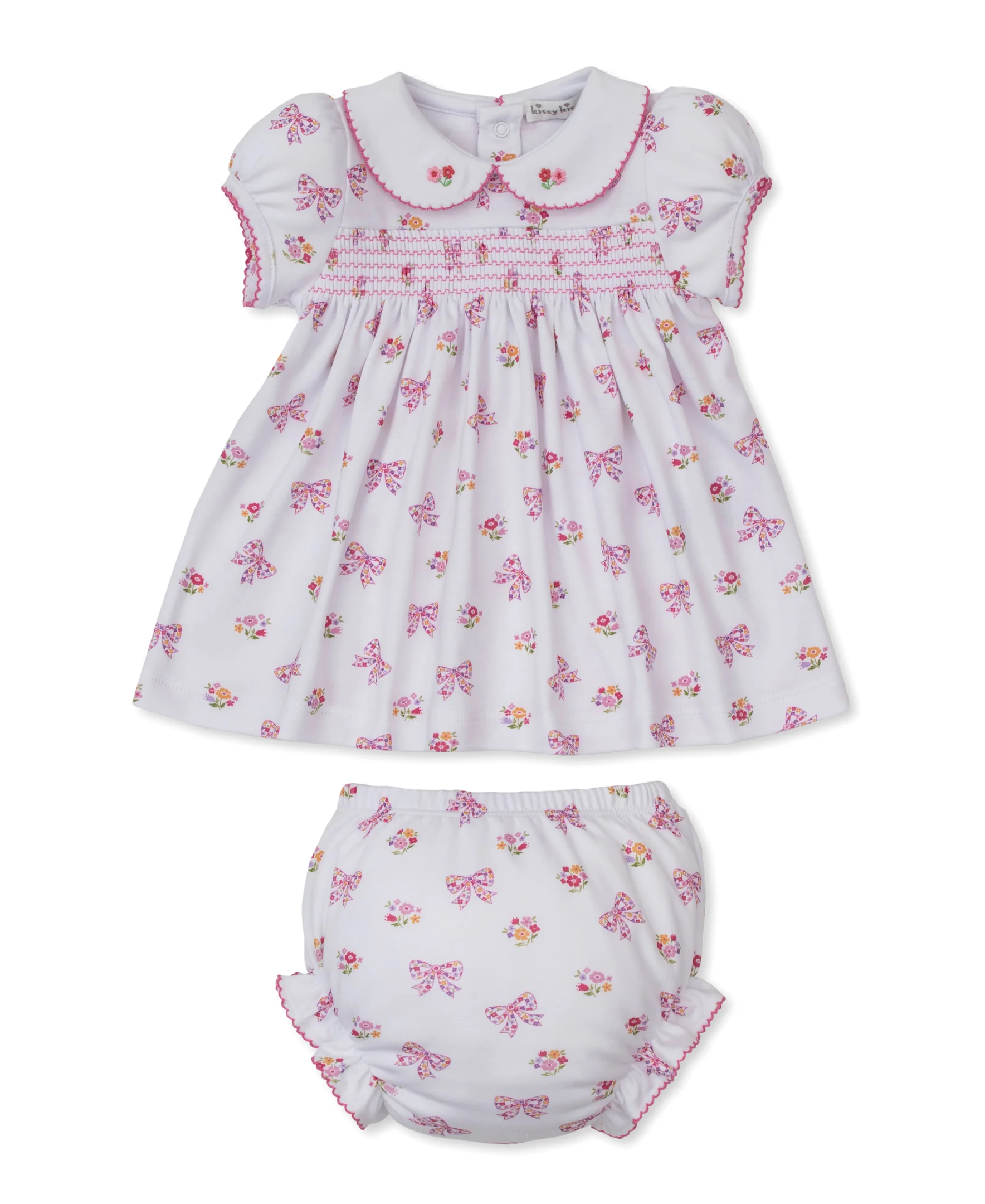 Blossoming Bows Smocked Dress Set - Image 3