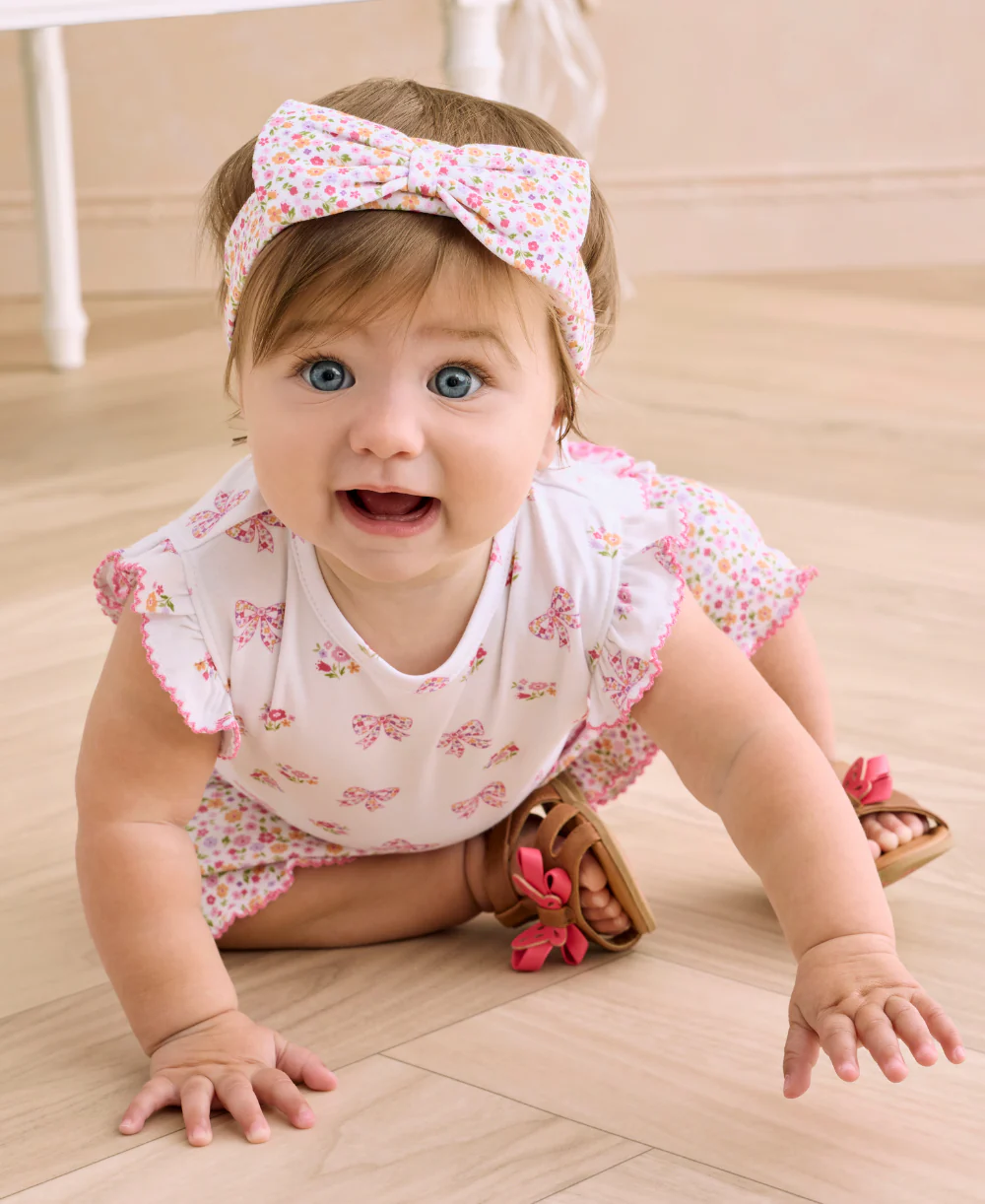 Blossoming Bows Sunsuit Set