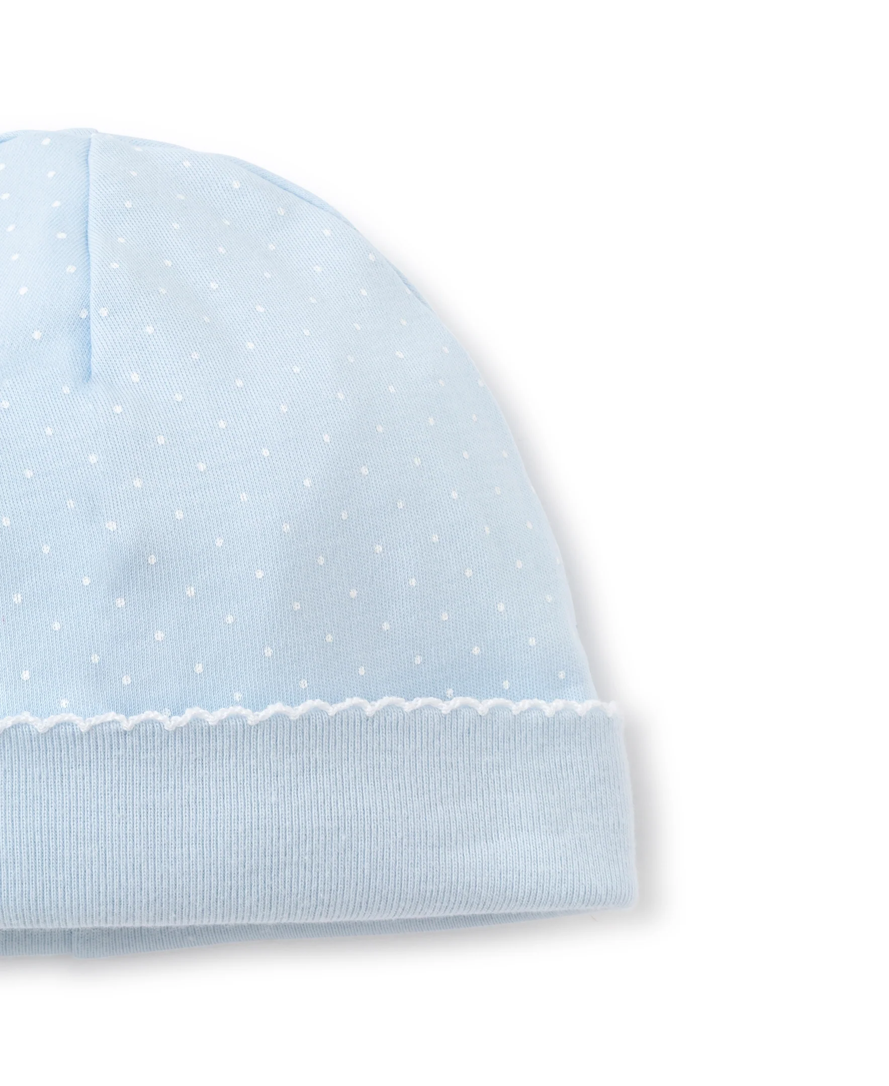 Blue/White New Kissy Dots Print Hat - Image 2
