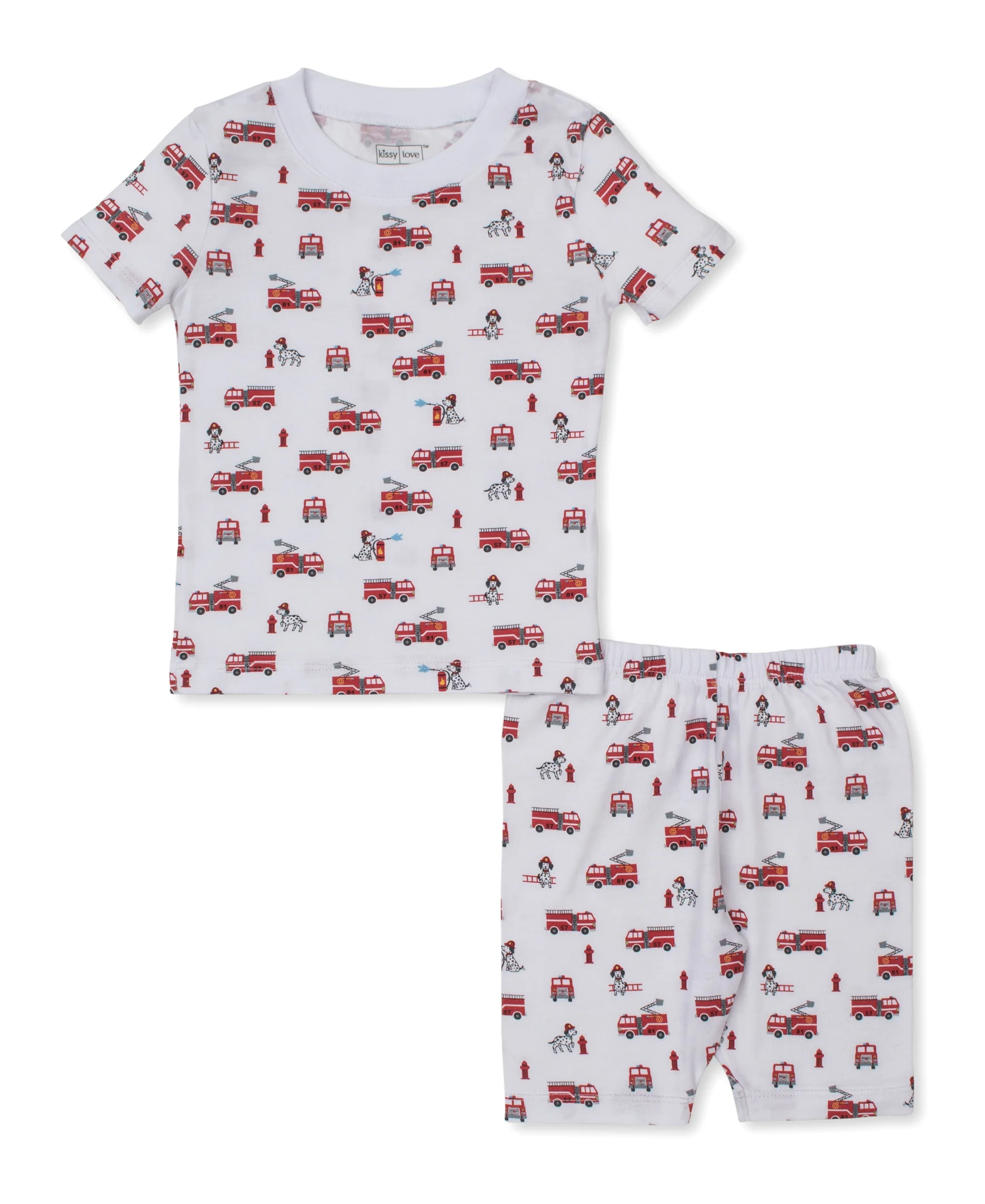 Kissy Love Brave Firefighters StretchFlex Toddler Short Pajama Set - Image 2