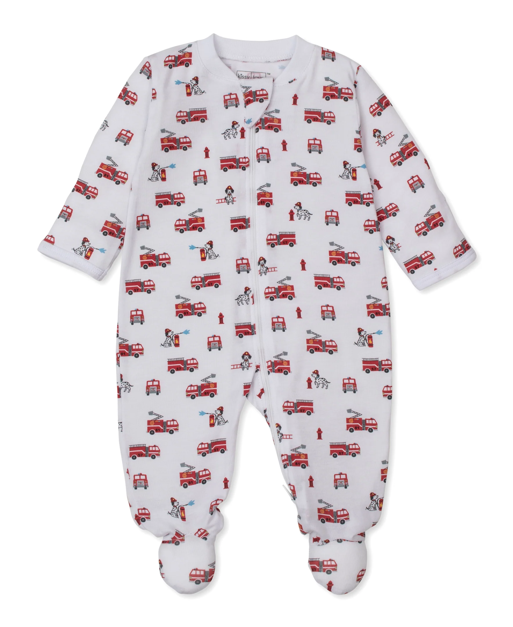 Kissy Love Brave Firefighters StretchFlex Zip Footie