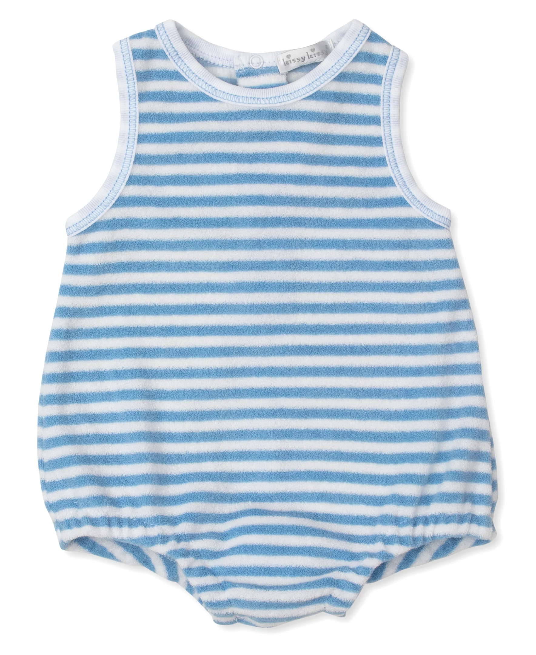 Cabana Terry Stripes Light Blue Bubble