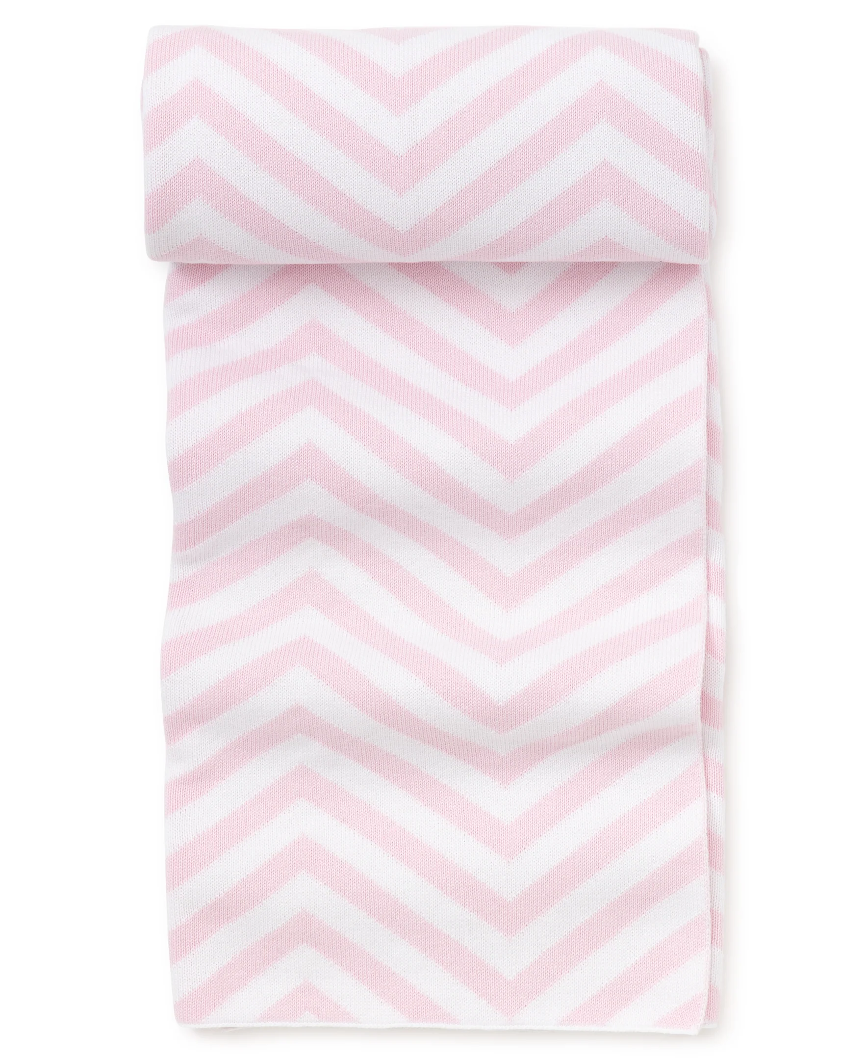 Pink Chevron Knit Novelty Blanket