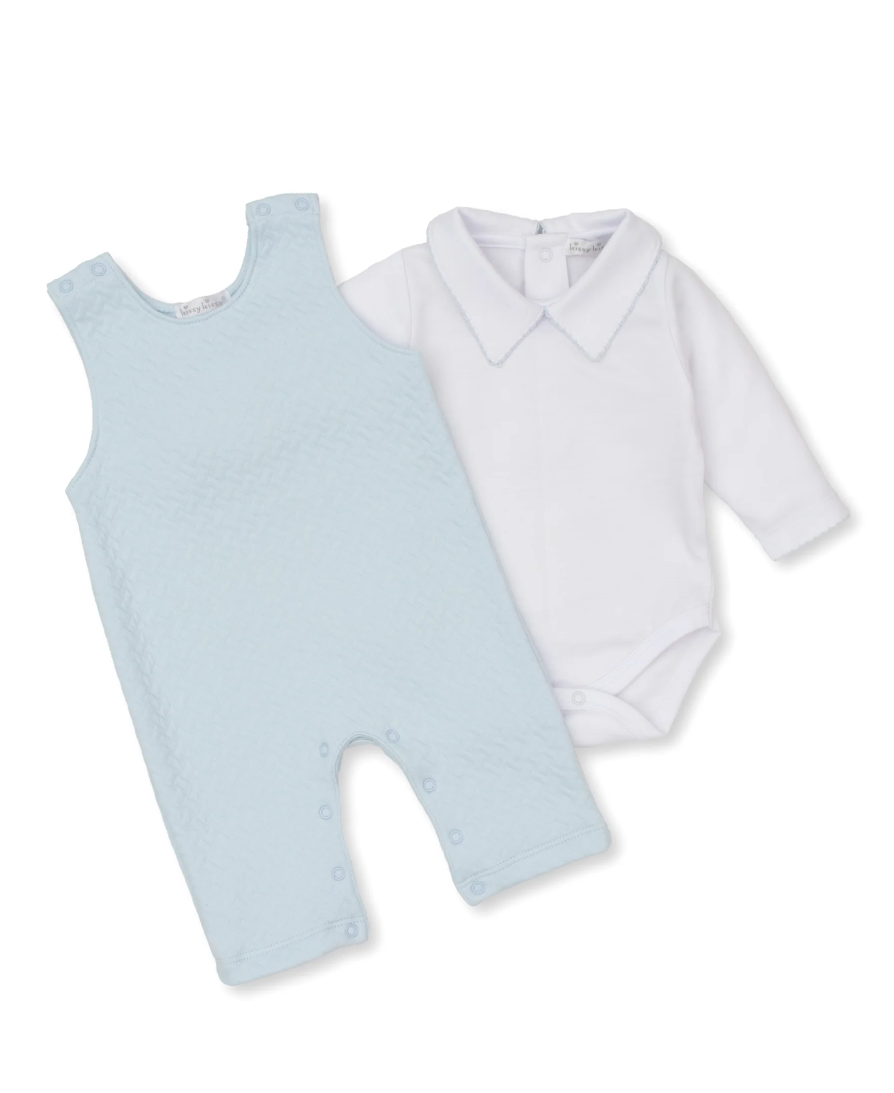 Classic Jacquards Blue Overall Set - Image 2