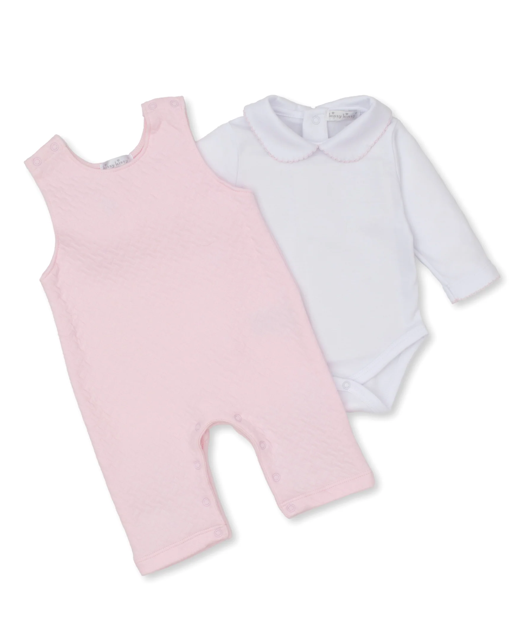 Classic Jacquards Pink Overall Set - Image 2