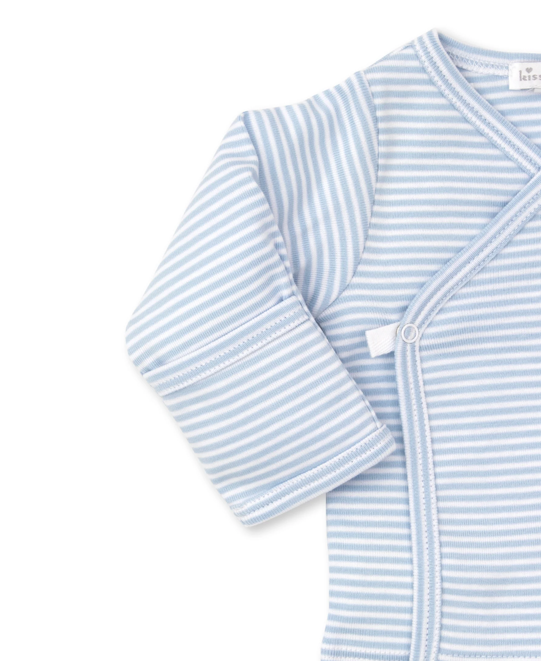 Classic Rib Blue Stripe Footed Pant - Image 3