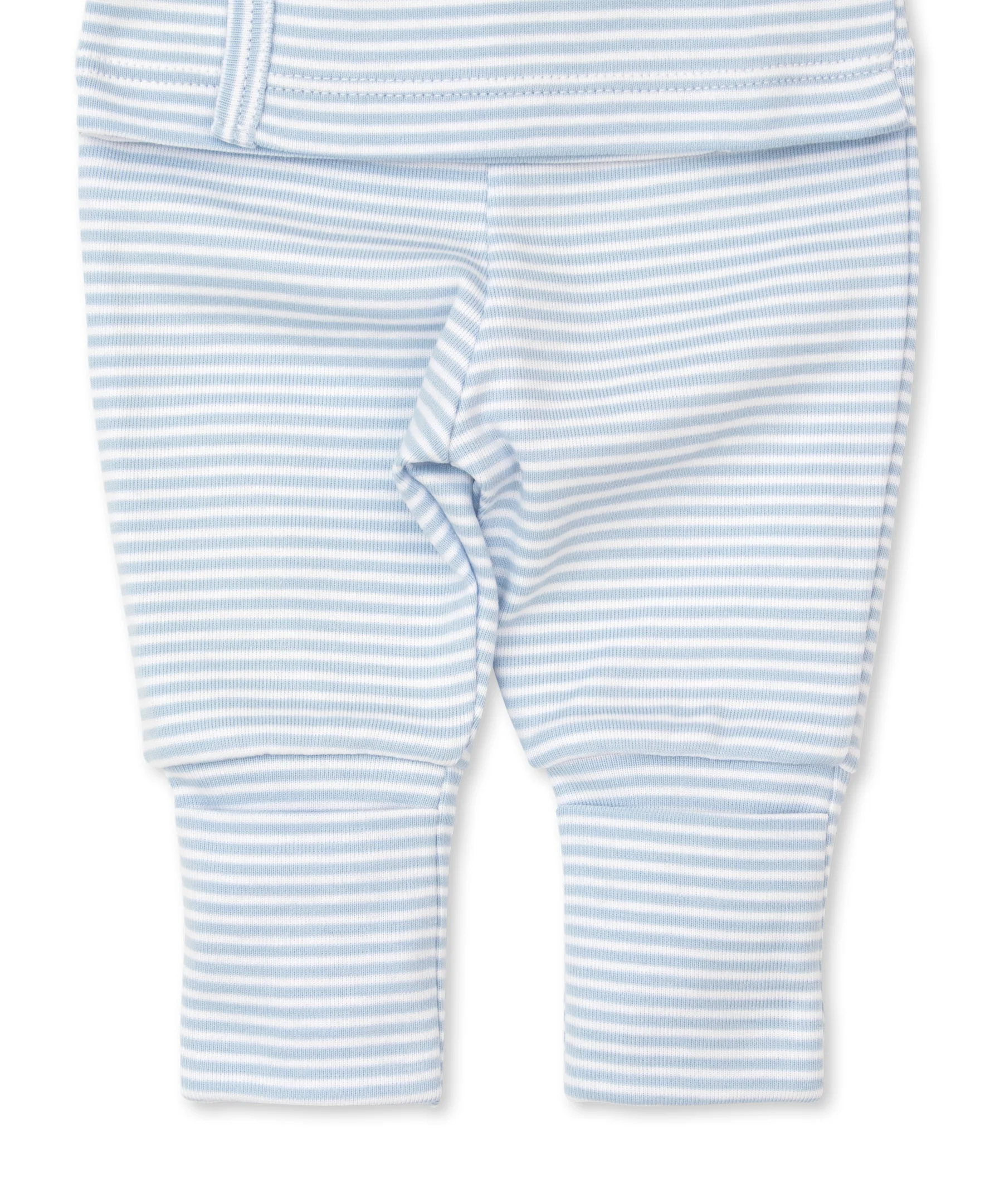 Classic Rib Blue Stripe Footed Pant - Image 4