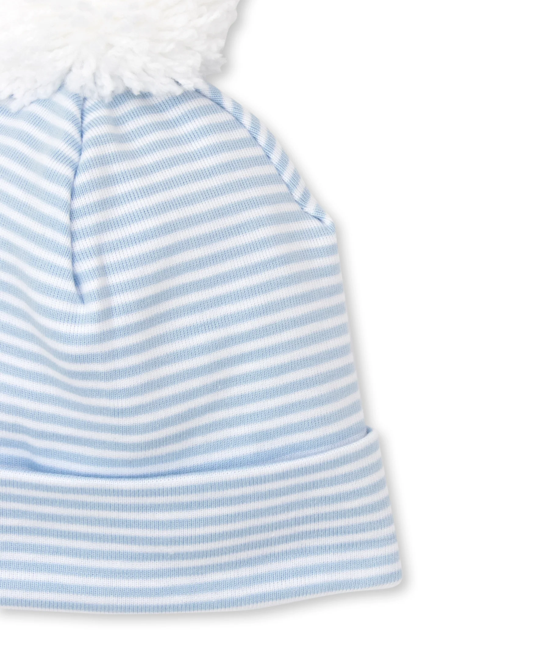Classic Rib Blue Stripe Hat - Image 2