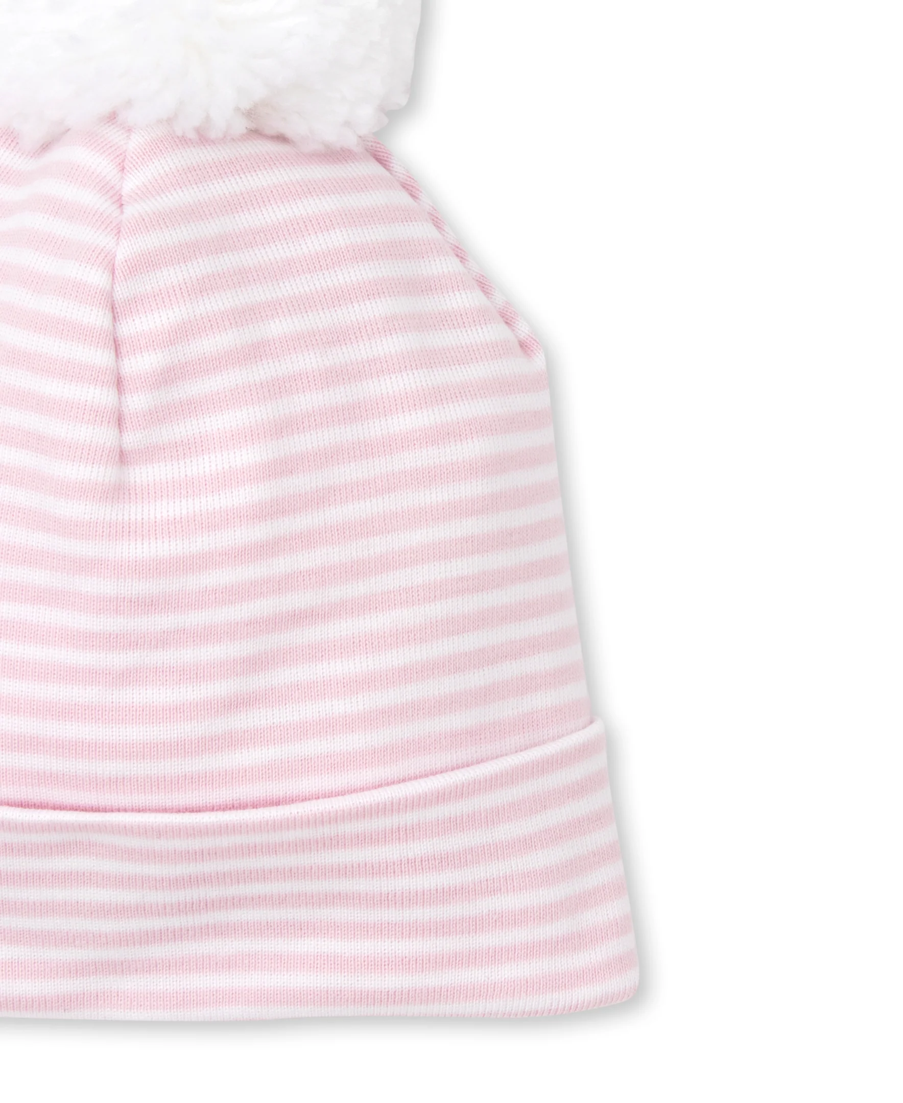 Classic Rib Pink Stripe Hat - Image 2