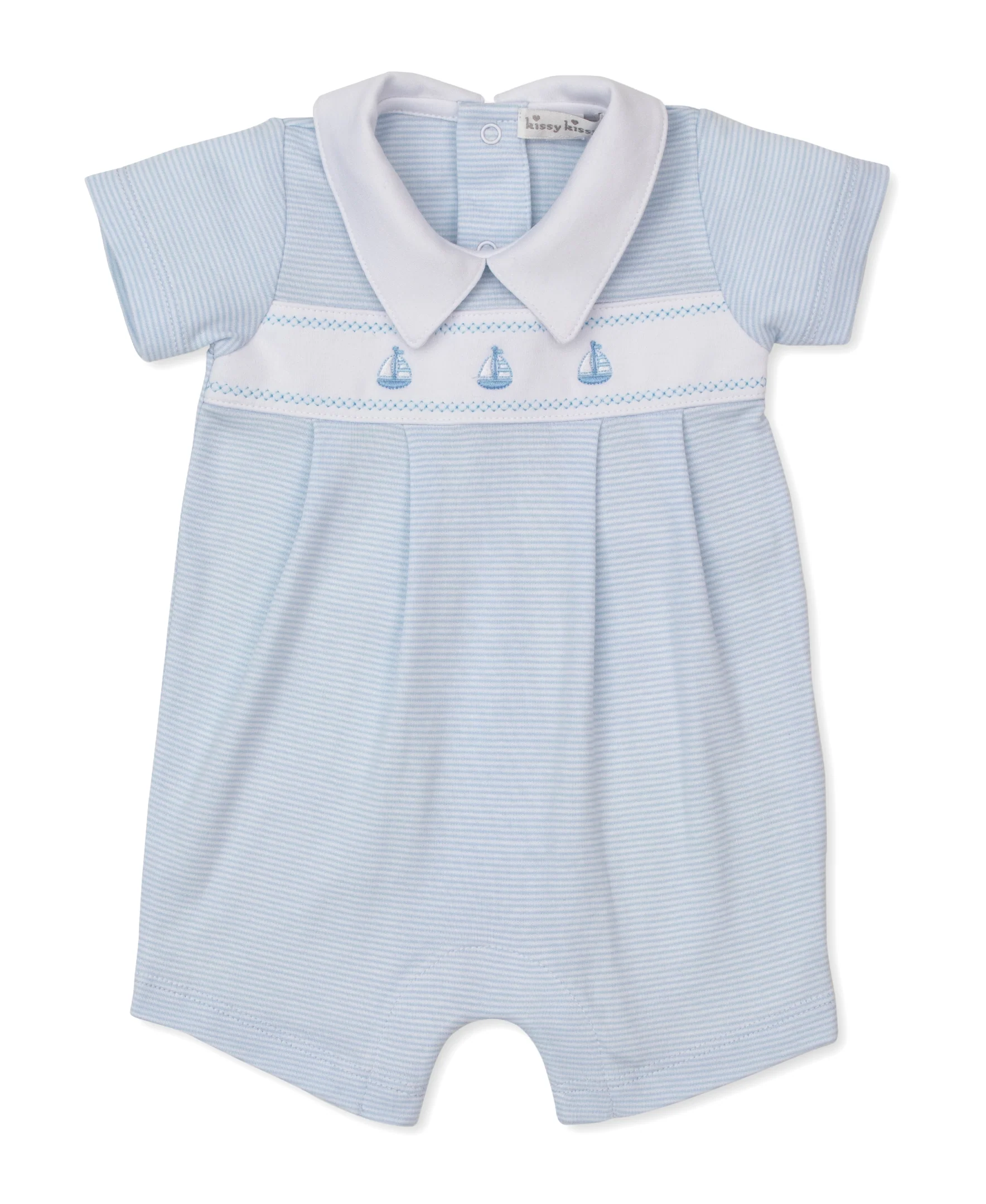 Classic Treasures SP26 Blue Stripe Short Playsuit - Image 2