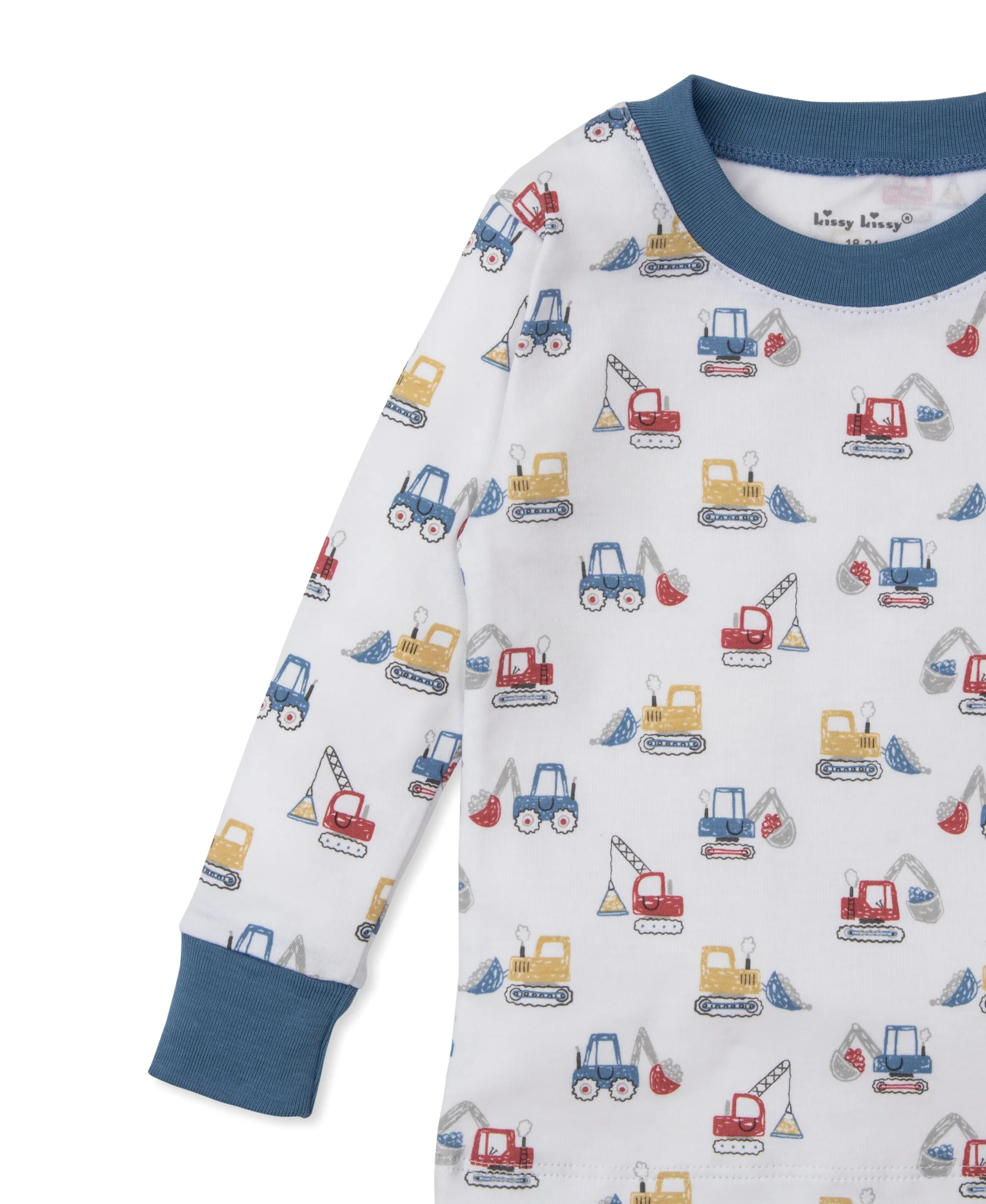 Construction Diggers Toddler Pajama Set - Image 3