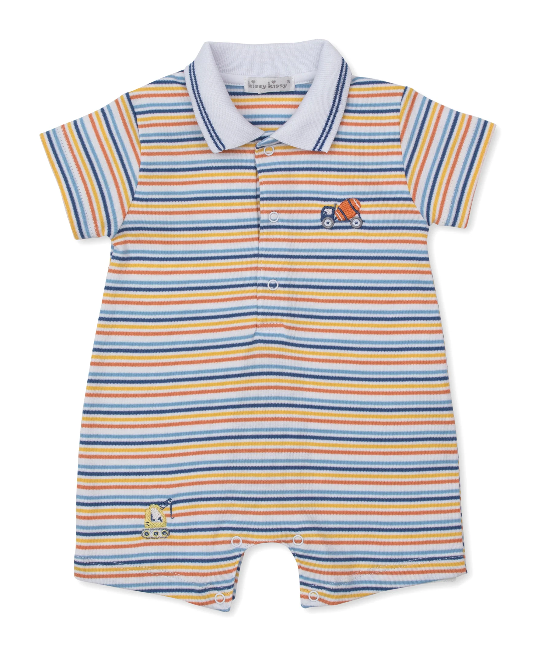 Construction Roadwork Short Stripe Playsuit