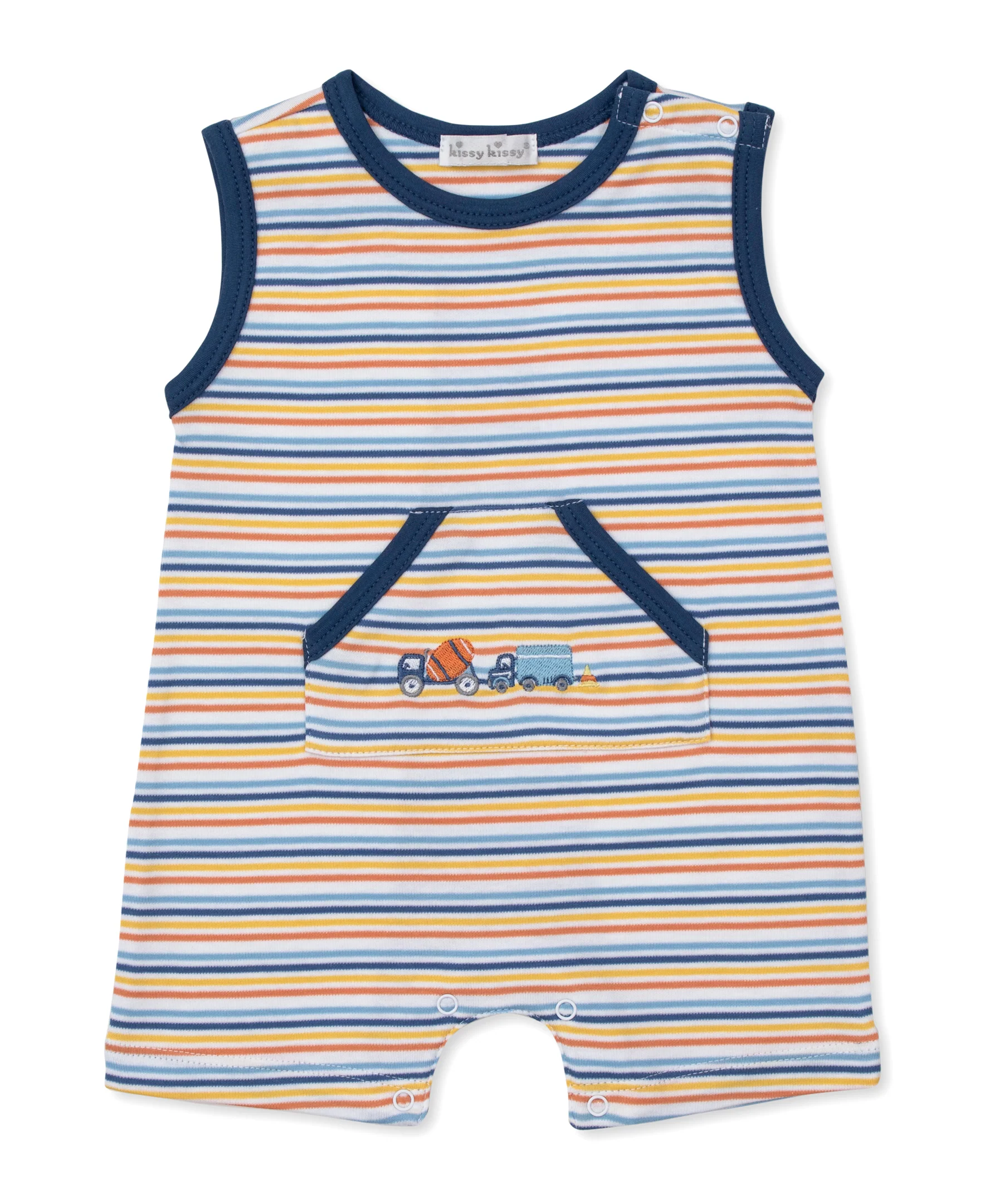 Construction Roadwork Sleeveless Stripe Playsuit - Image 2