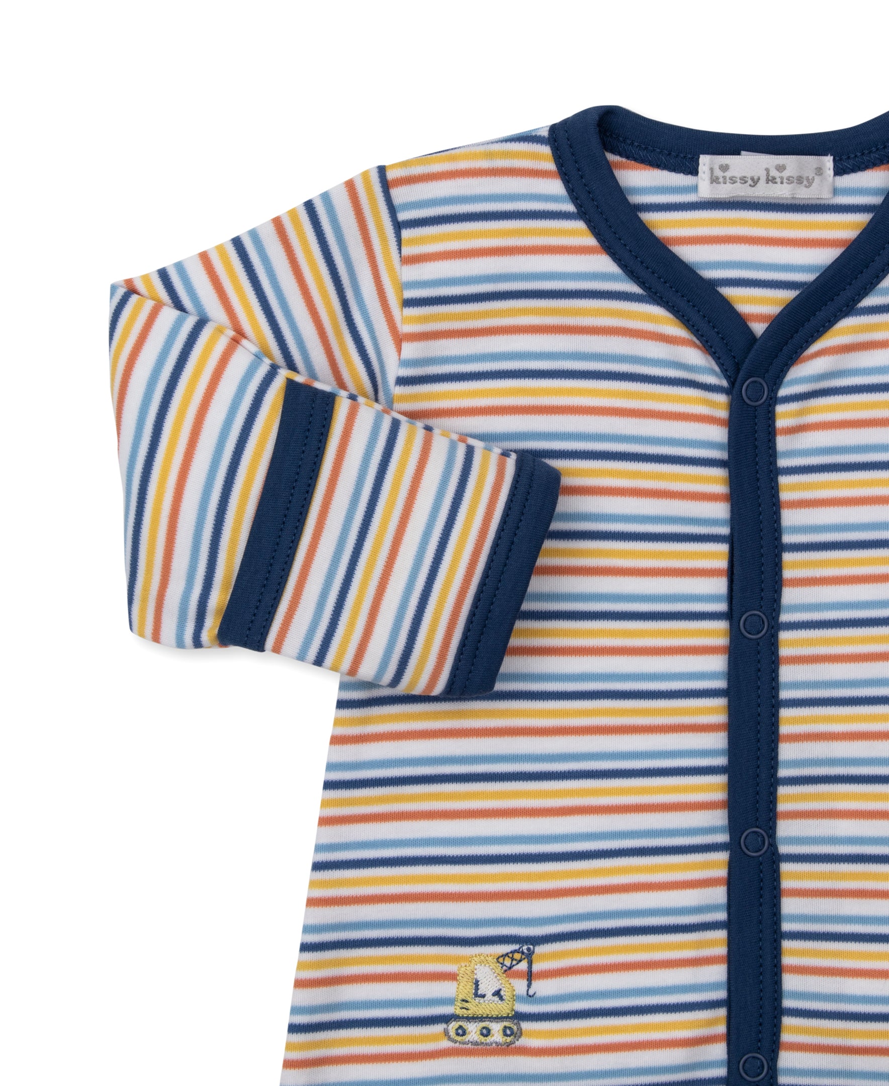 Construction Roadwork Stripe Footie - Image 2