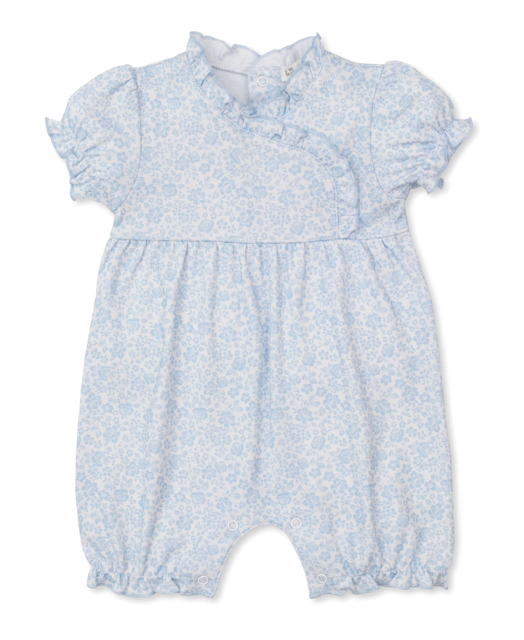 Country Gardens Blue Short Playsuit - Image 3