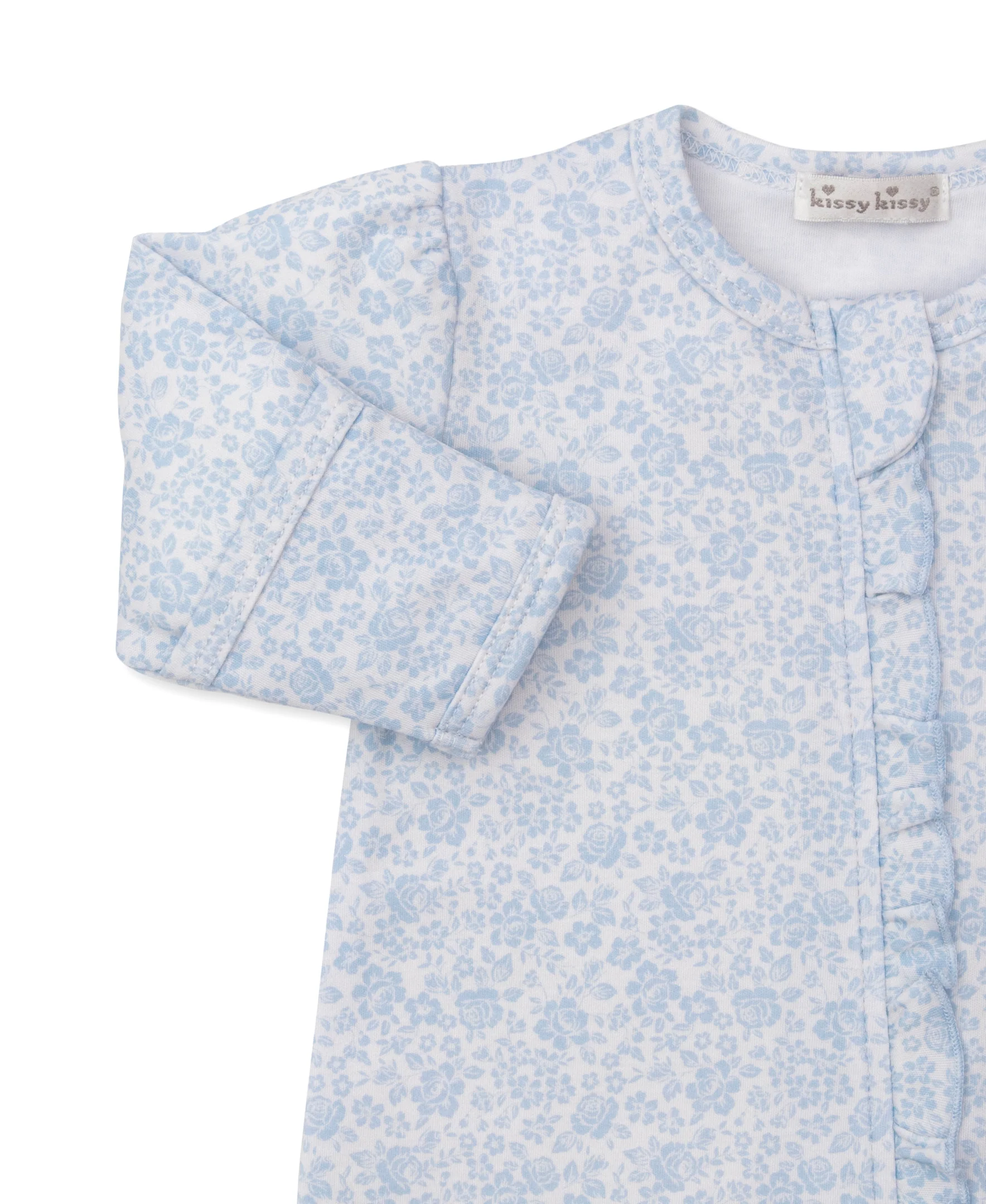 Country Gardens Blue Zip Footie - Image 2