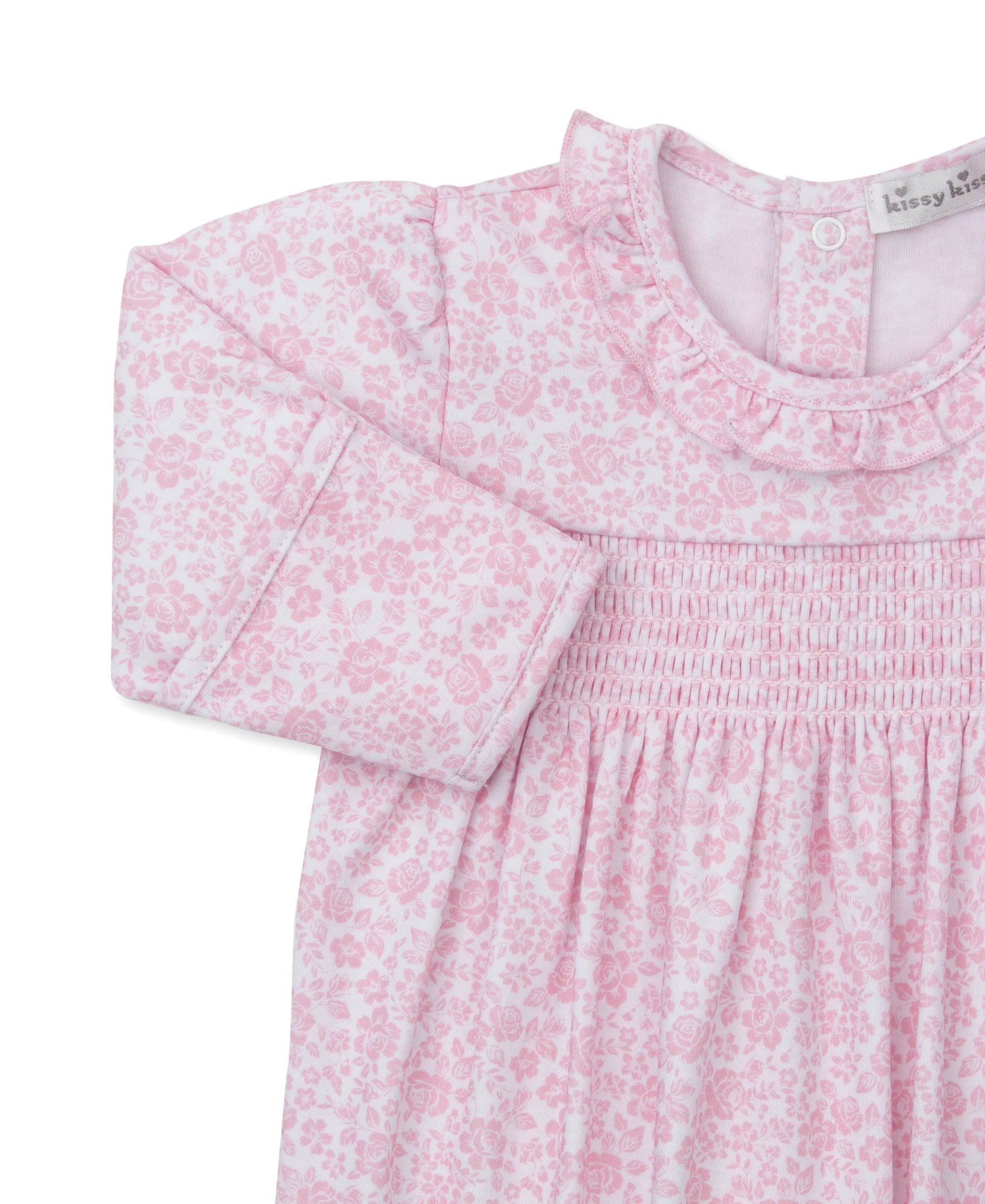 Country Gardens Pink Smocked Footie - Image 2