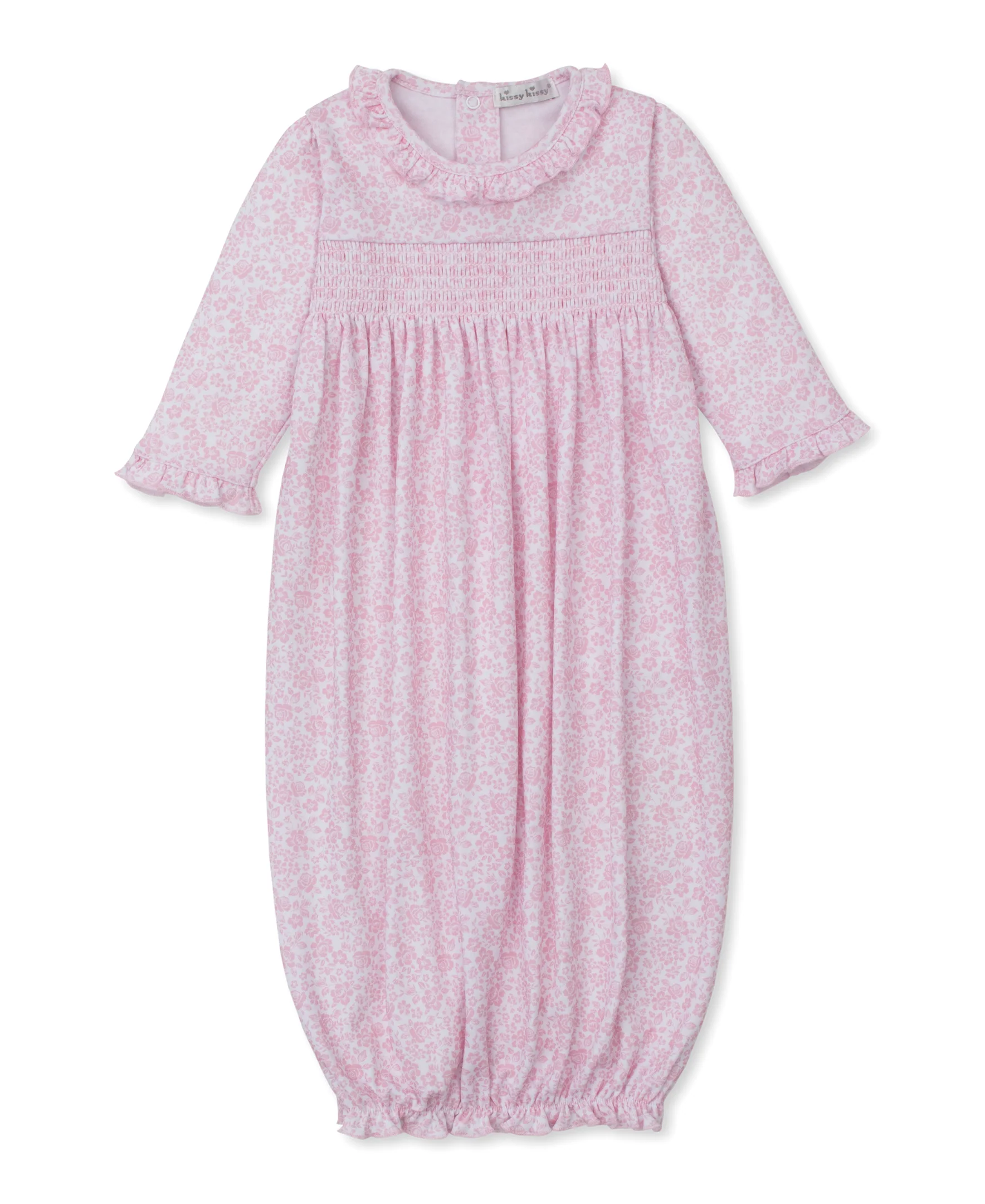 Country Gardens Pink Smocked Sack