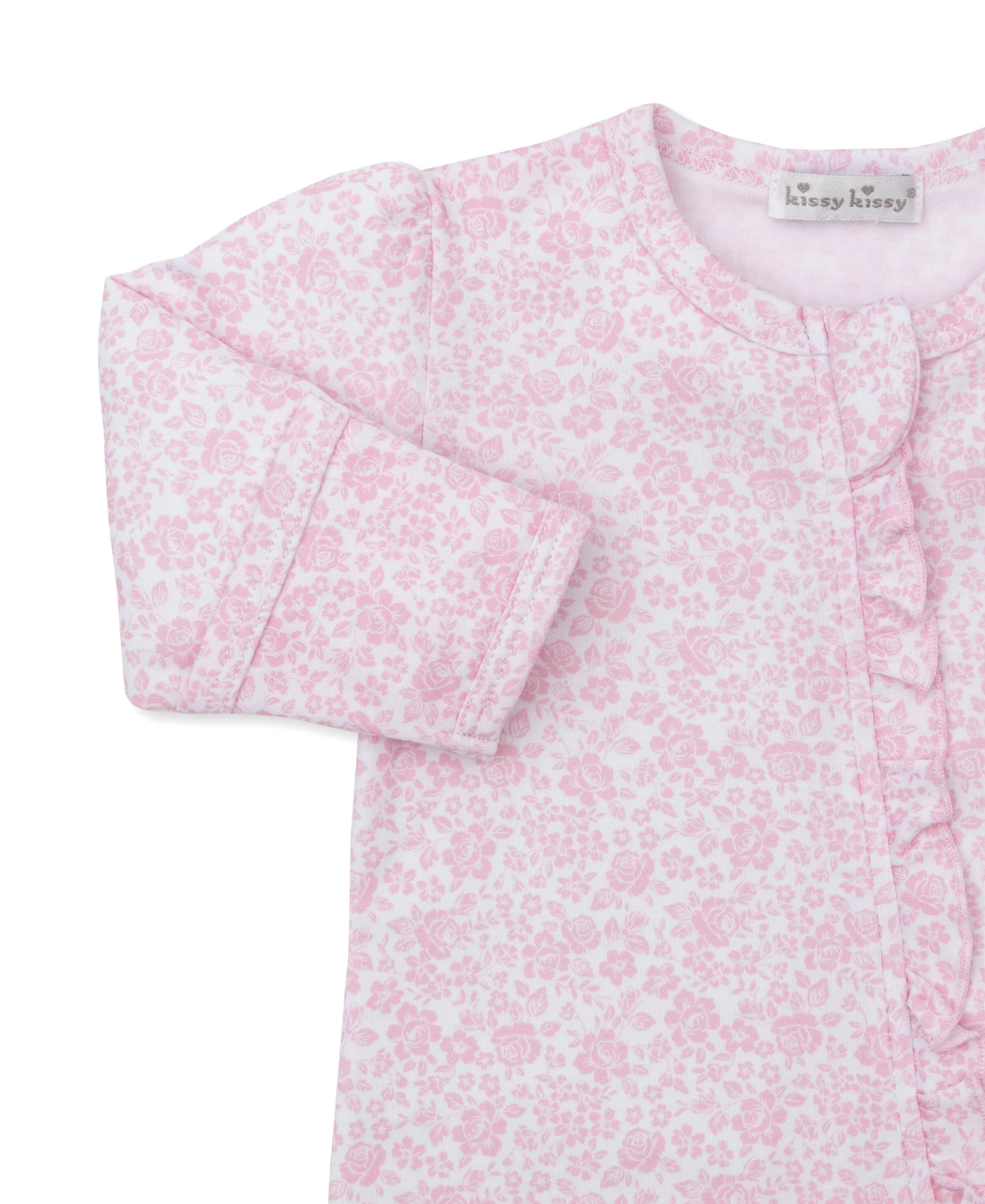 Country Gardens Pink Zip Footie - Image 2