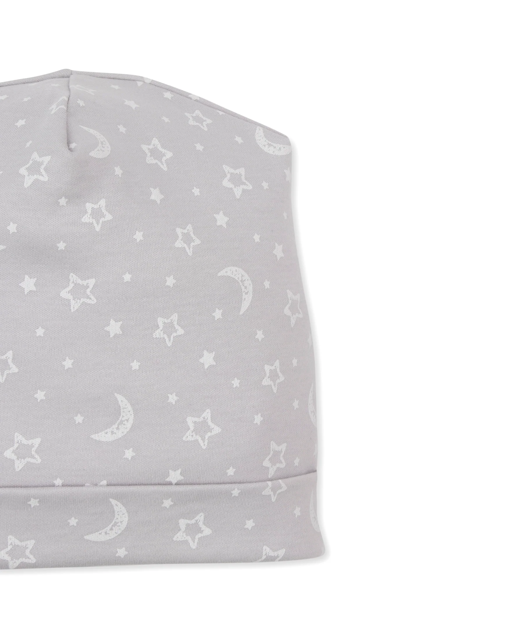 Crescent Moonlight Silver Zip Footie & Hat Set - Image 2