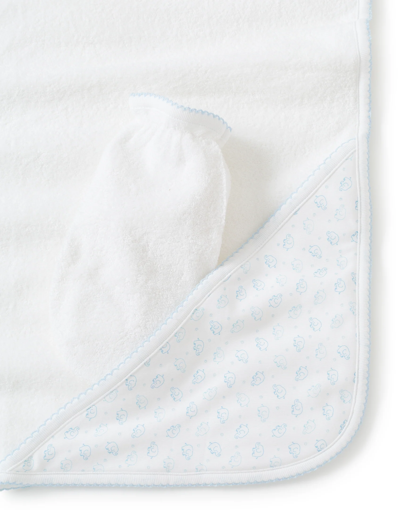 Blue Ele-Fun Towel w/ Mitt - Image 3