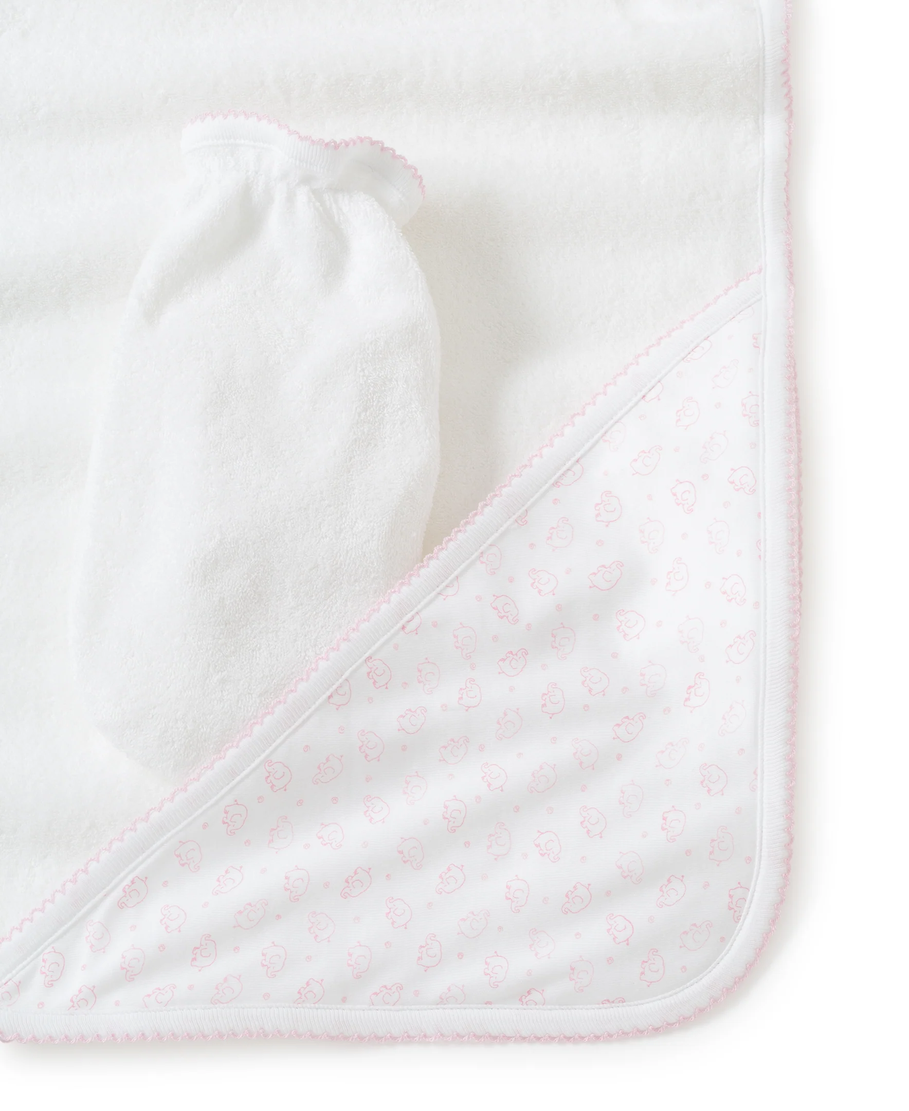 Pink Ele-Fun Towel with Mitt - Image 3