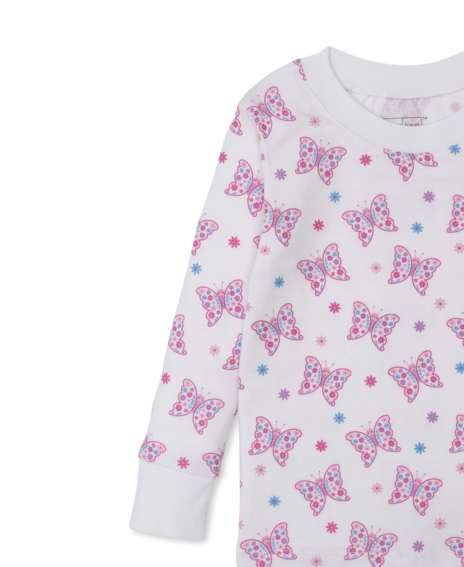 Kissy Love Flutterby Flowers StretchFlex Toddler Pajama Set - Image 3