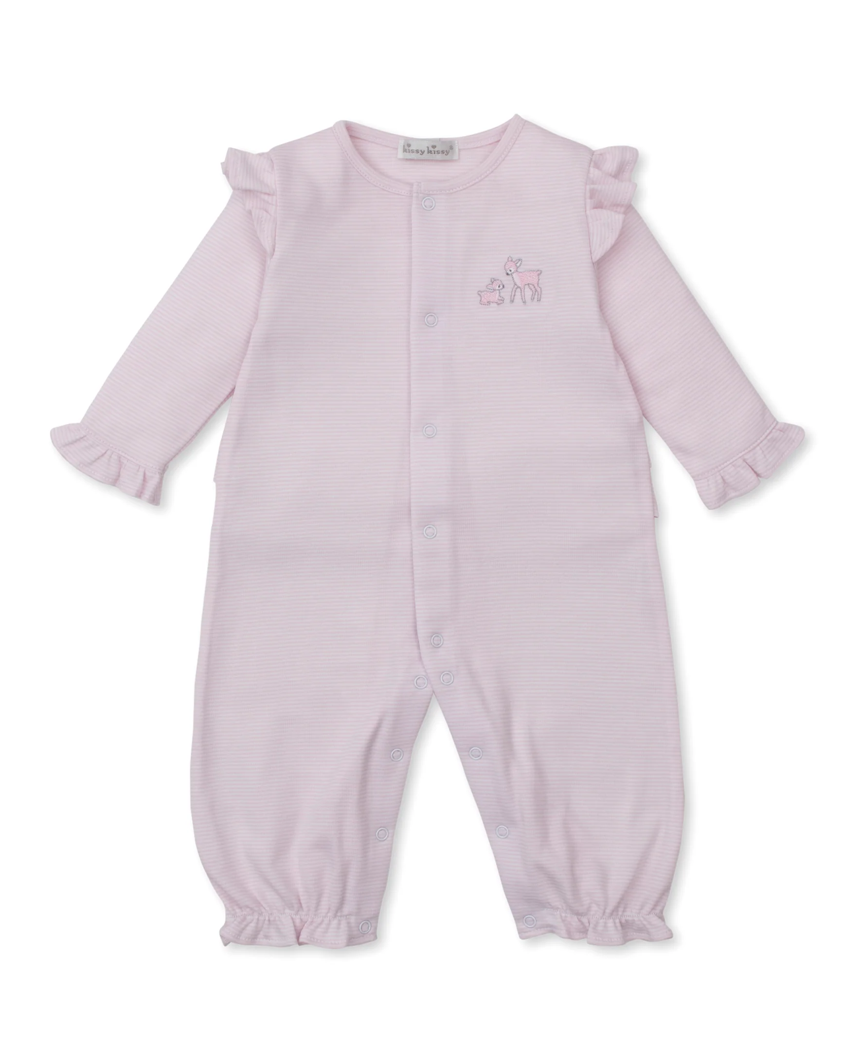 Forest Fanfare Pink Stripe Playsuit