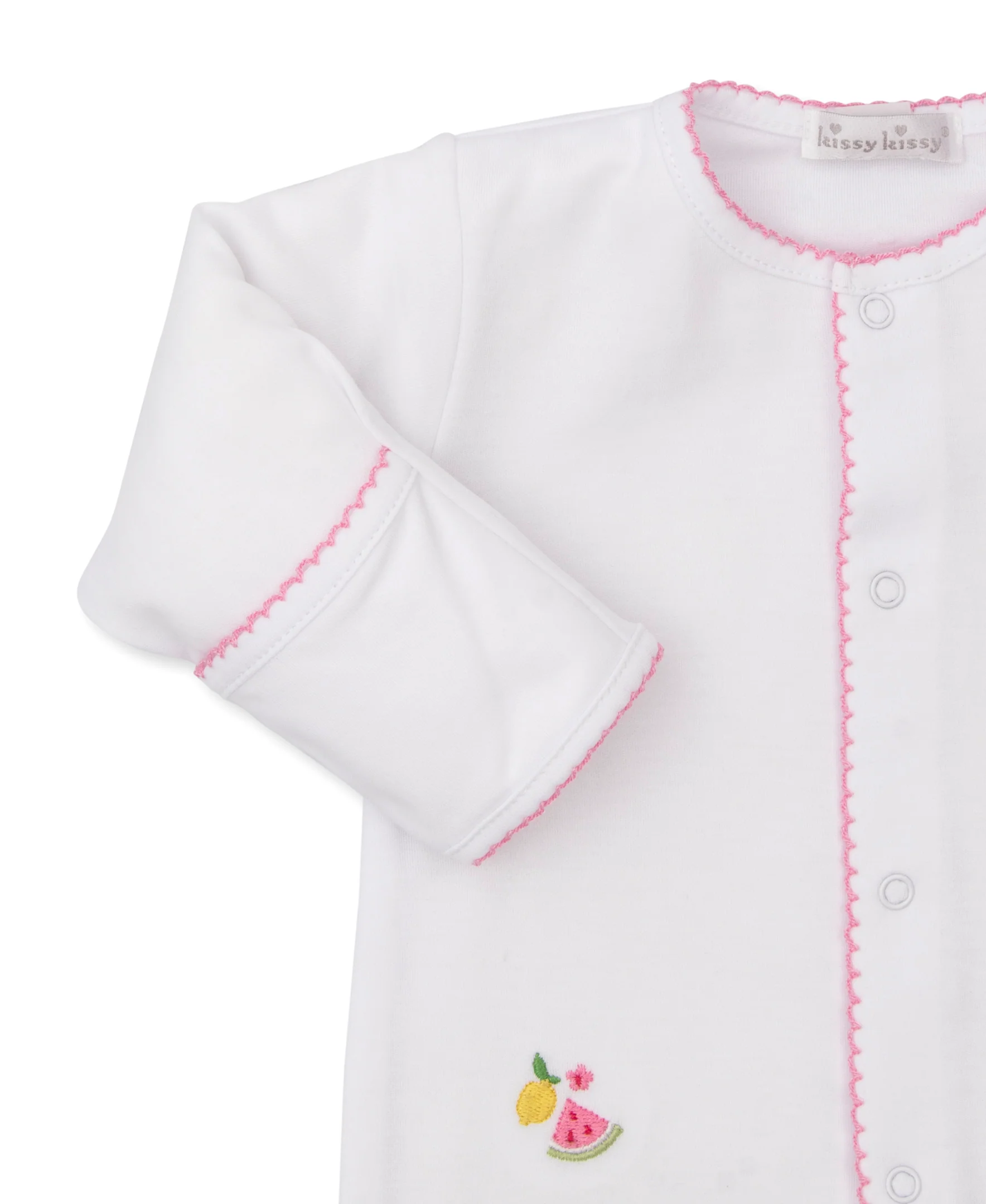 Fruit Fiesta White Footie & Hat Set - Image 2