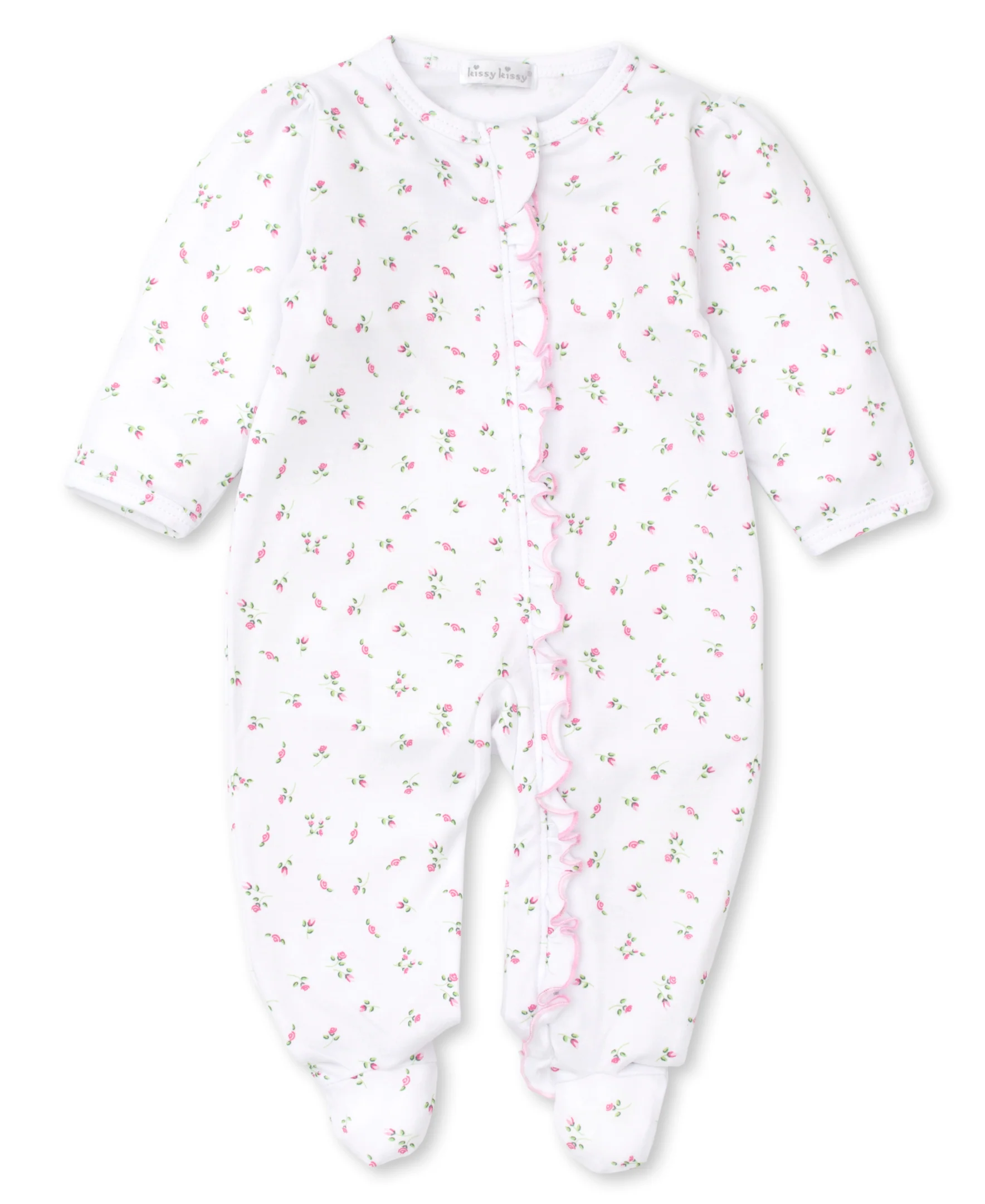 Garden Roses Ruffle Zip Footie - Image 2