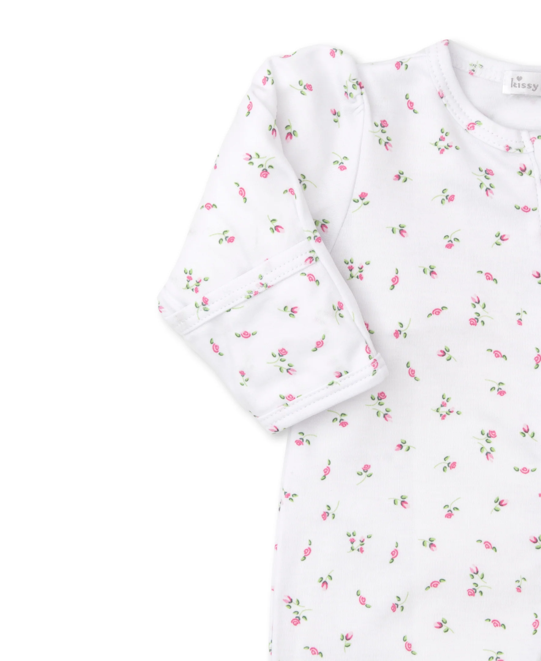 Garden Roses Ruffle Zip Footie - Image 3