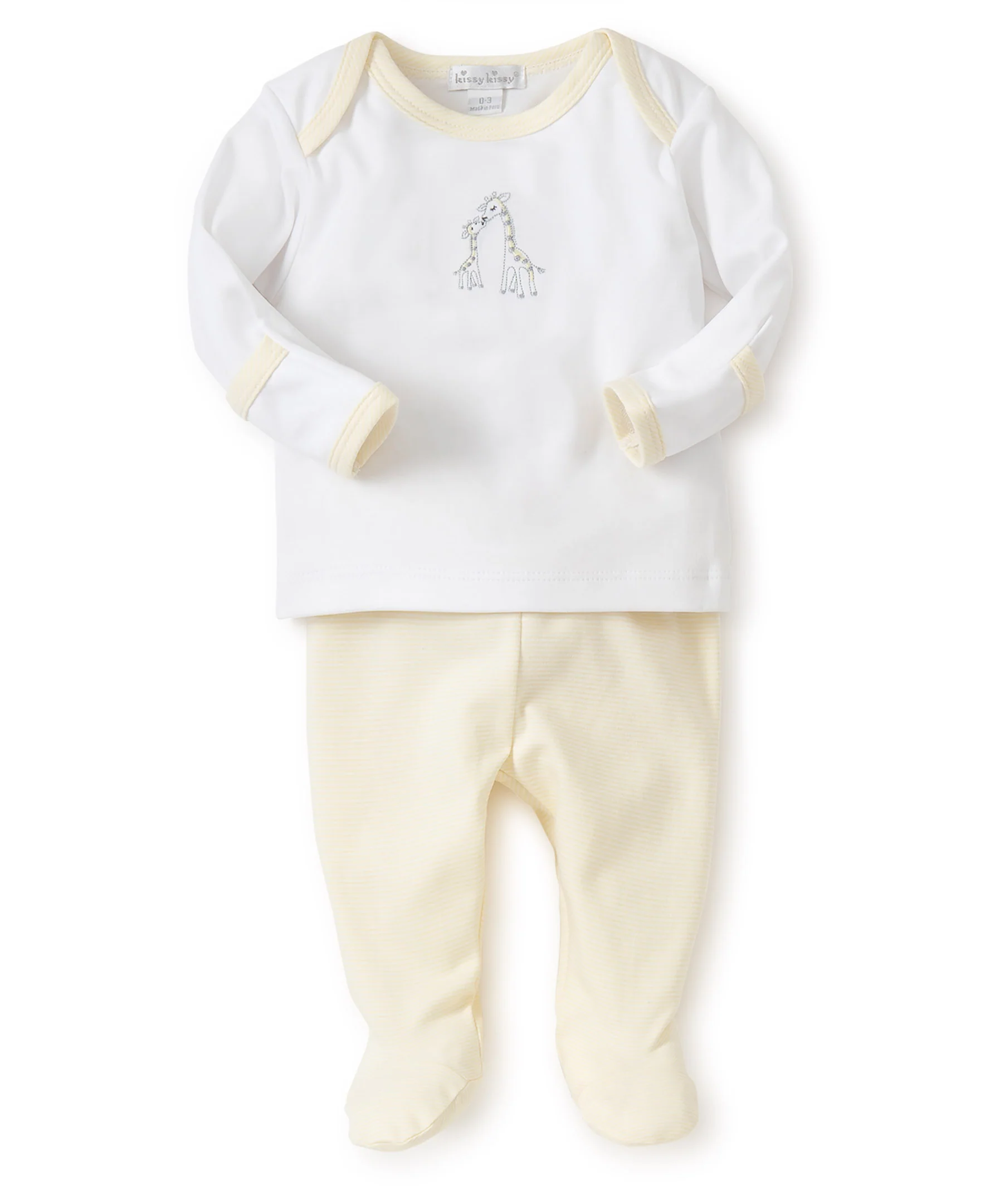 Giraffe Generations Stripe Footed Pant Set - Image 2