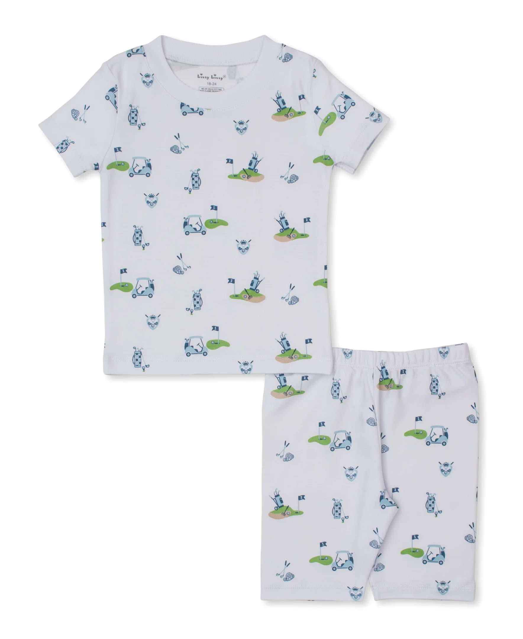 Golf Championship Blue Short Pajama Set - Image 2