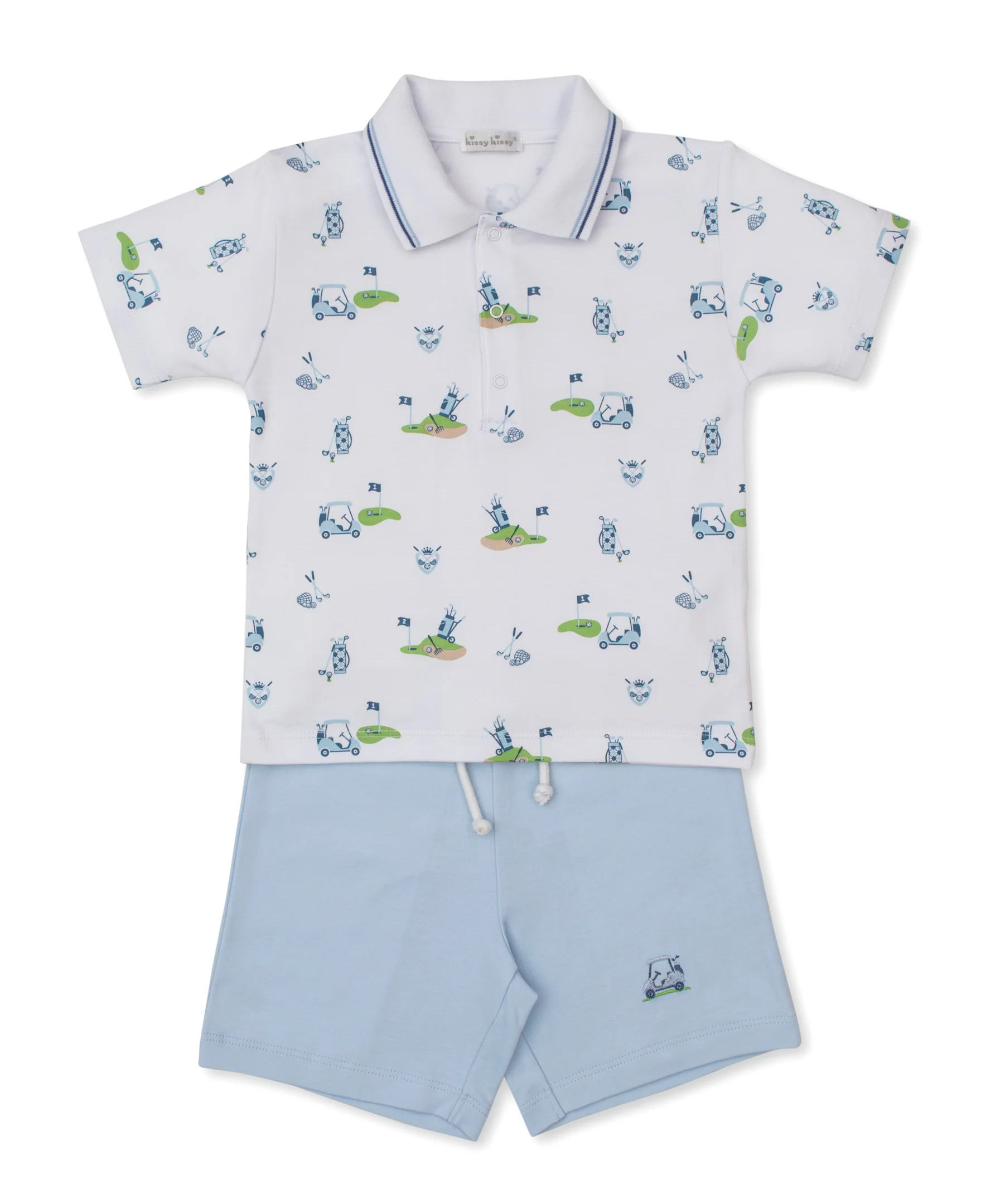 Golf Championship Blue Toddler Bermuda Set