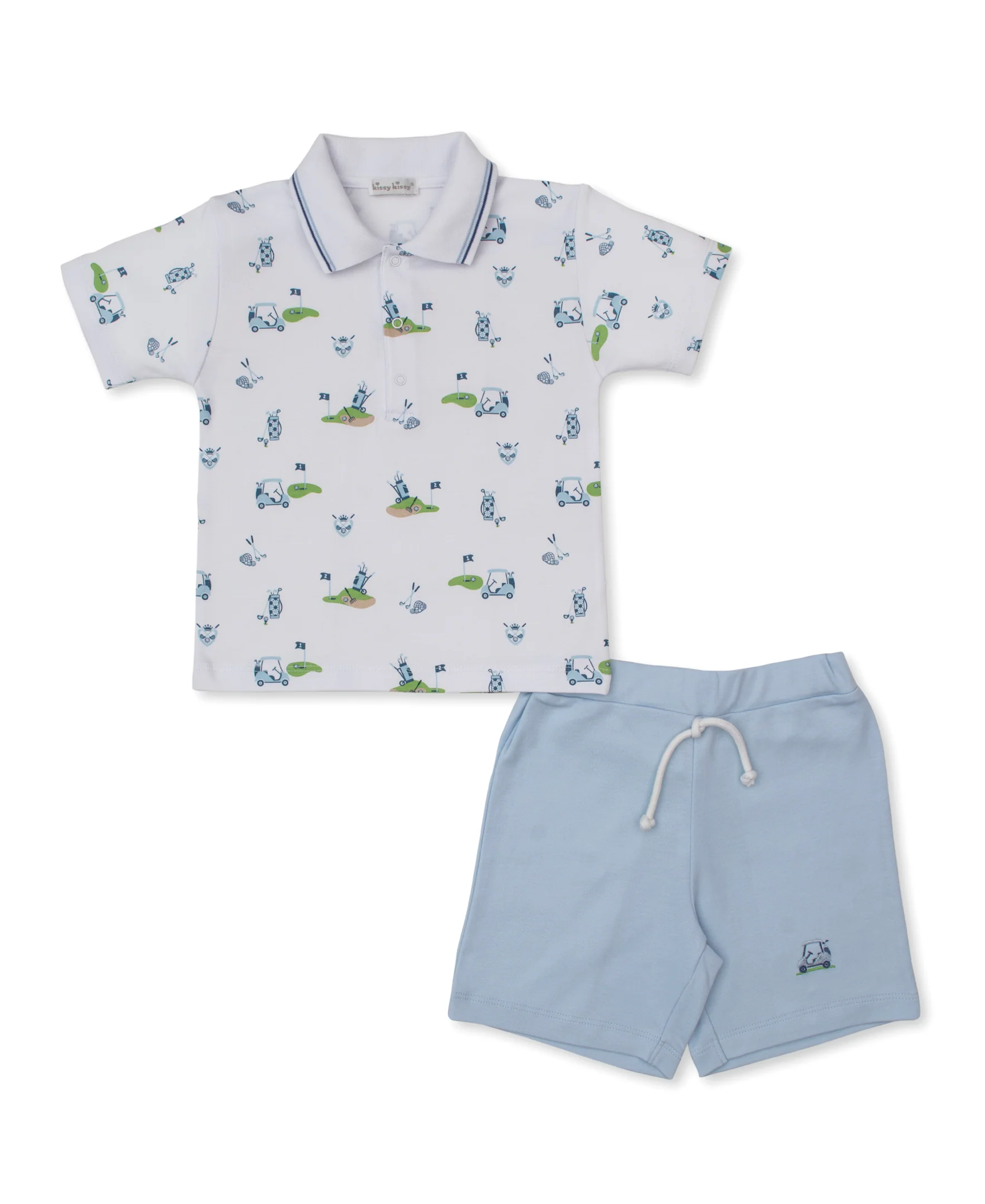 Golf Championship Blue Toddler Bermuda Set - Image 2