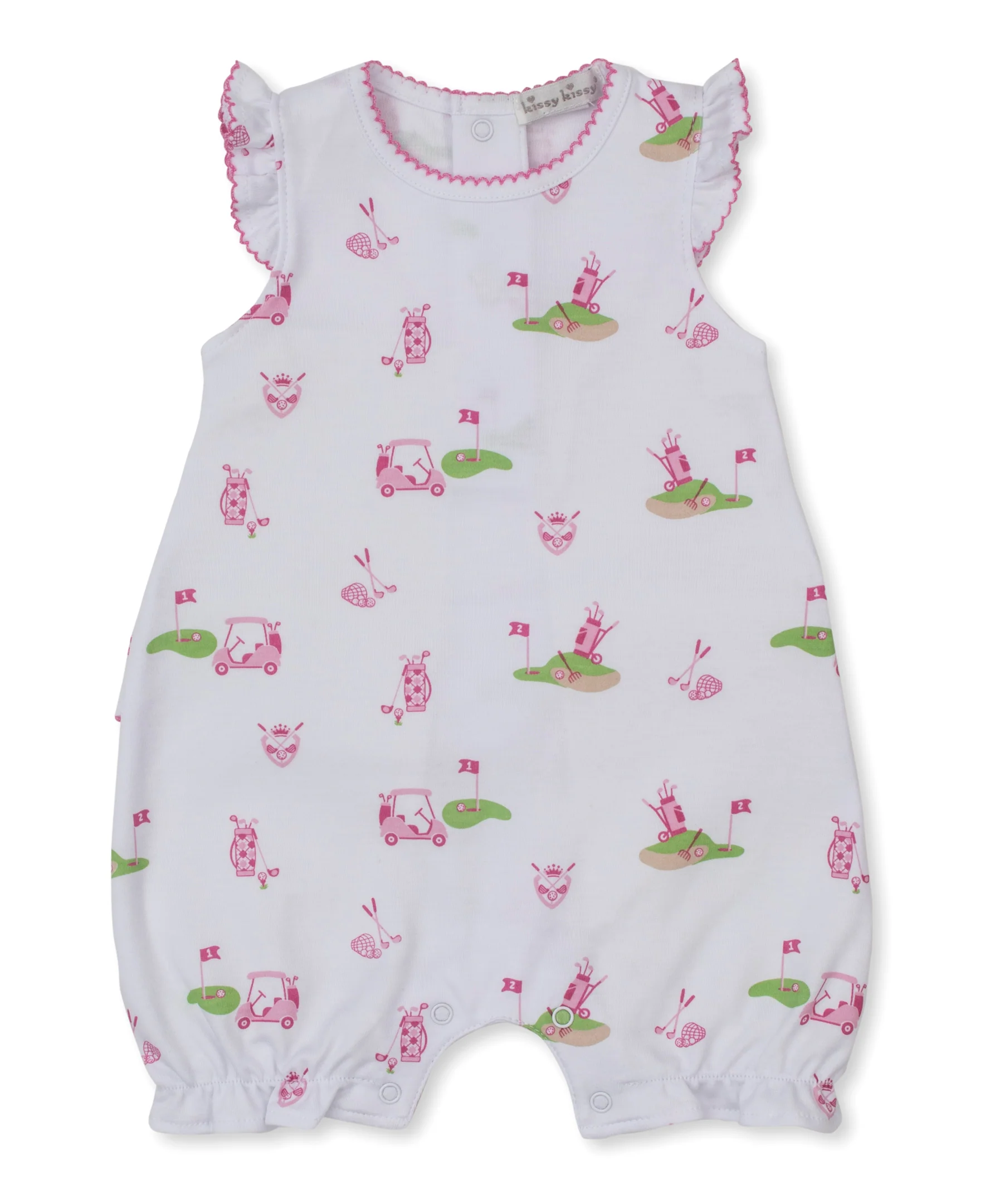 Golf Championship Pink Short Playsuit