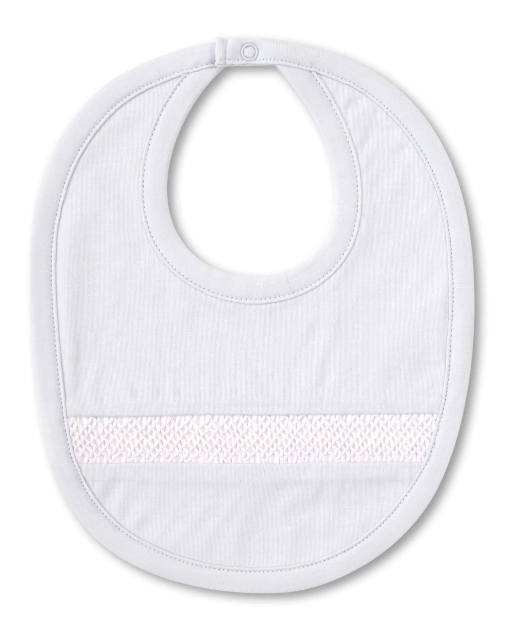 Hand Smocked CLB Charmed Blue Bib