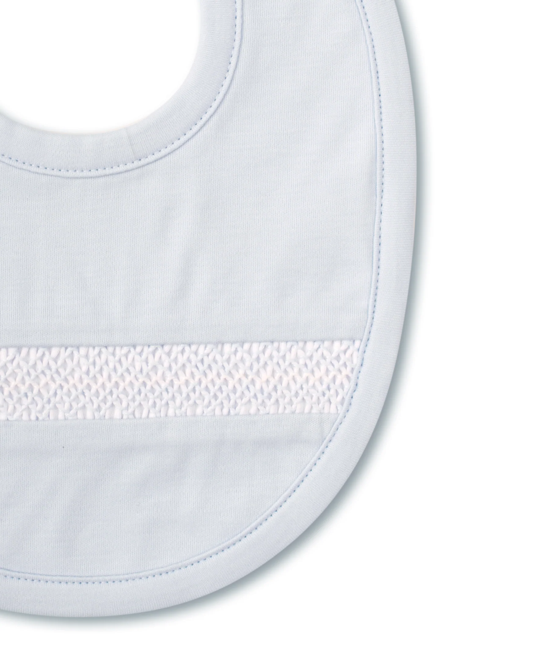 Hand Smocked CLB Charmed Blue Bib - Image 2