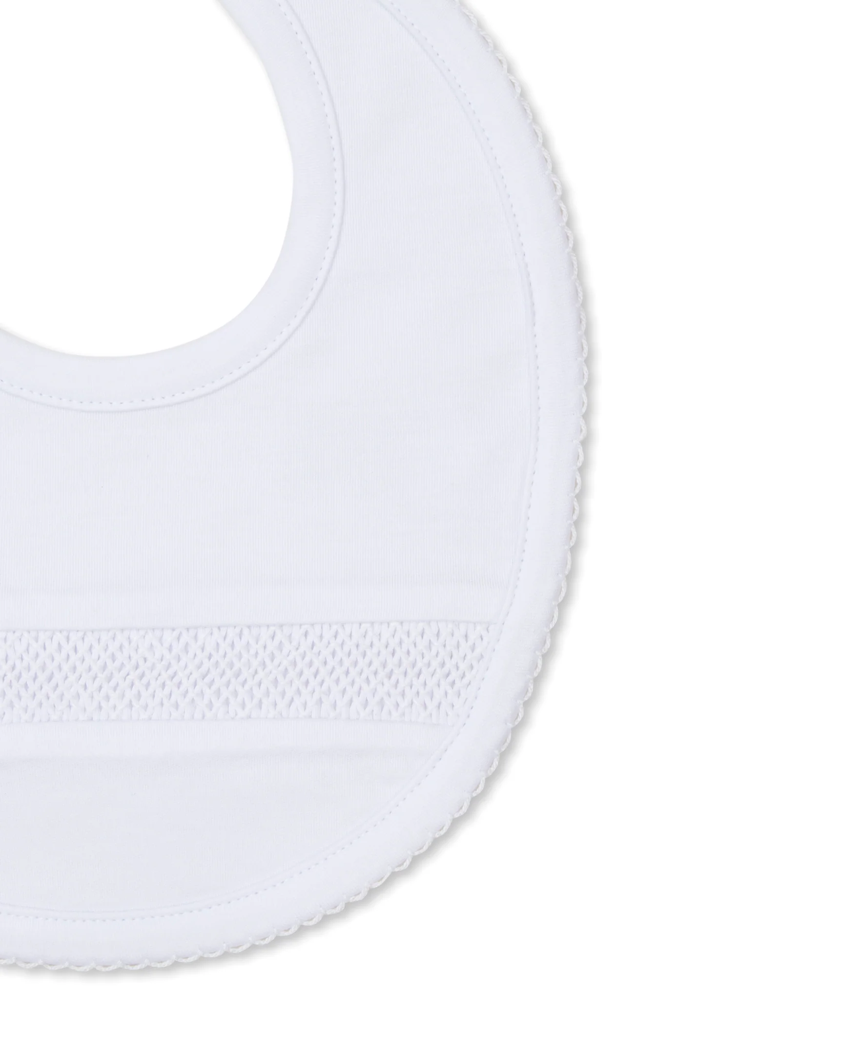 Hand Smocked CLB Charmed White Bib - Image 2